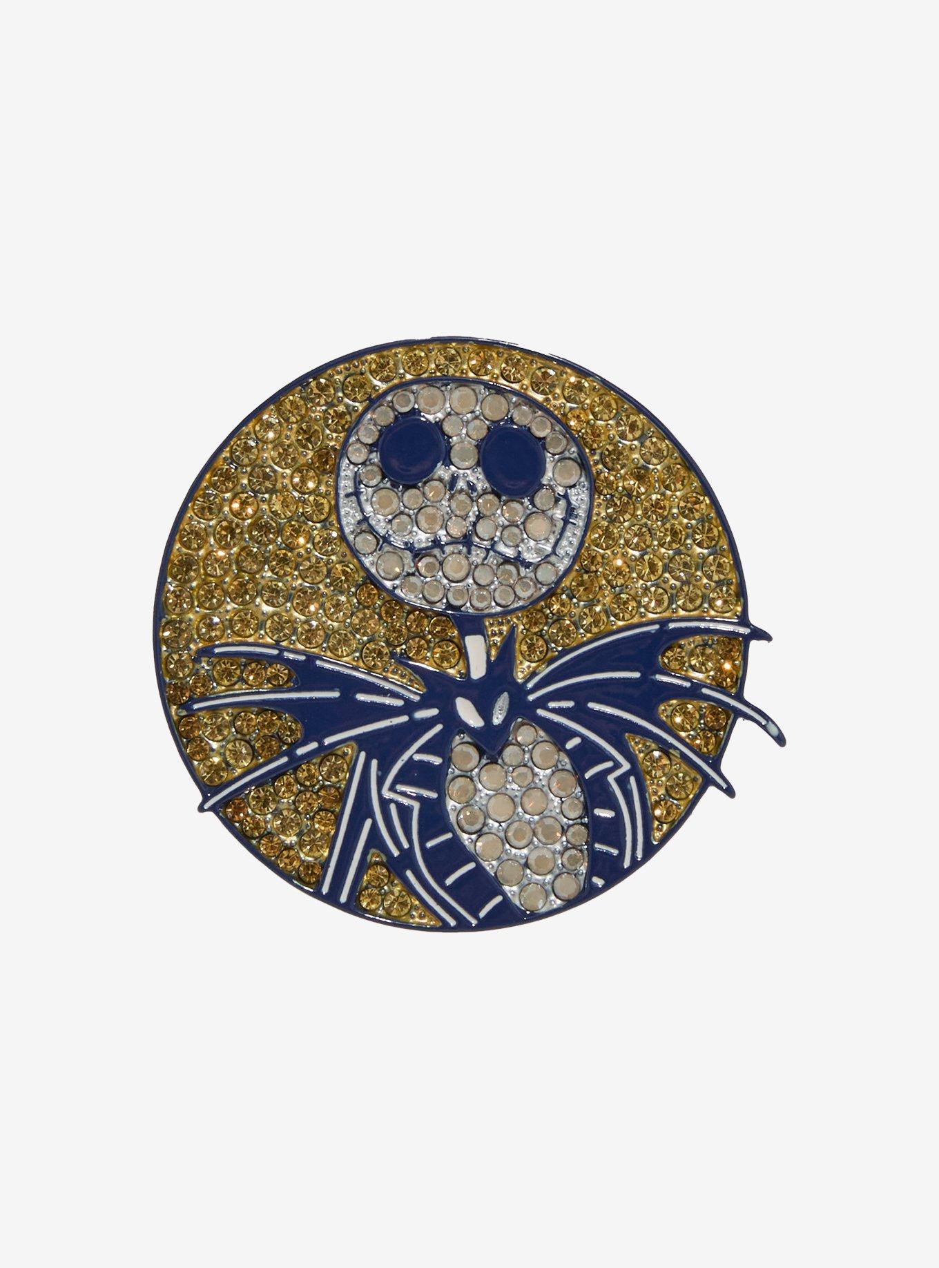 The Nightmare Before Christmas Jack Skellington Rhinestone Enamel Pin, , hi-res