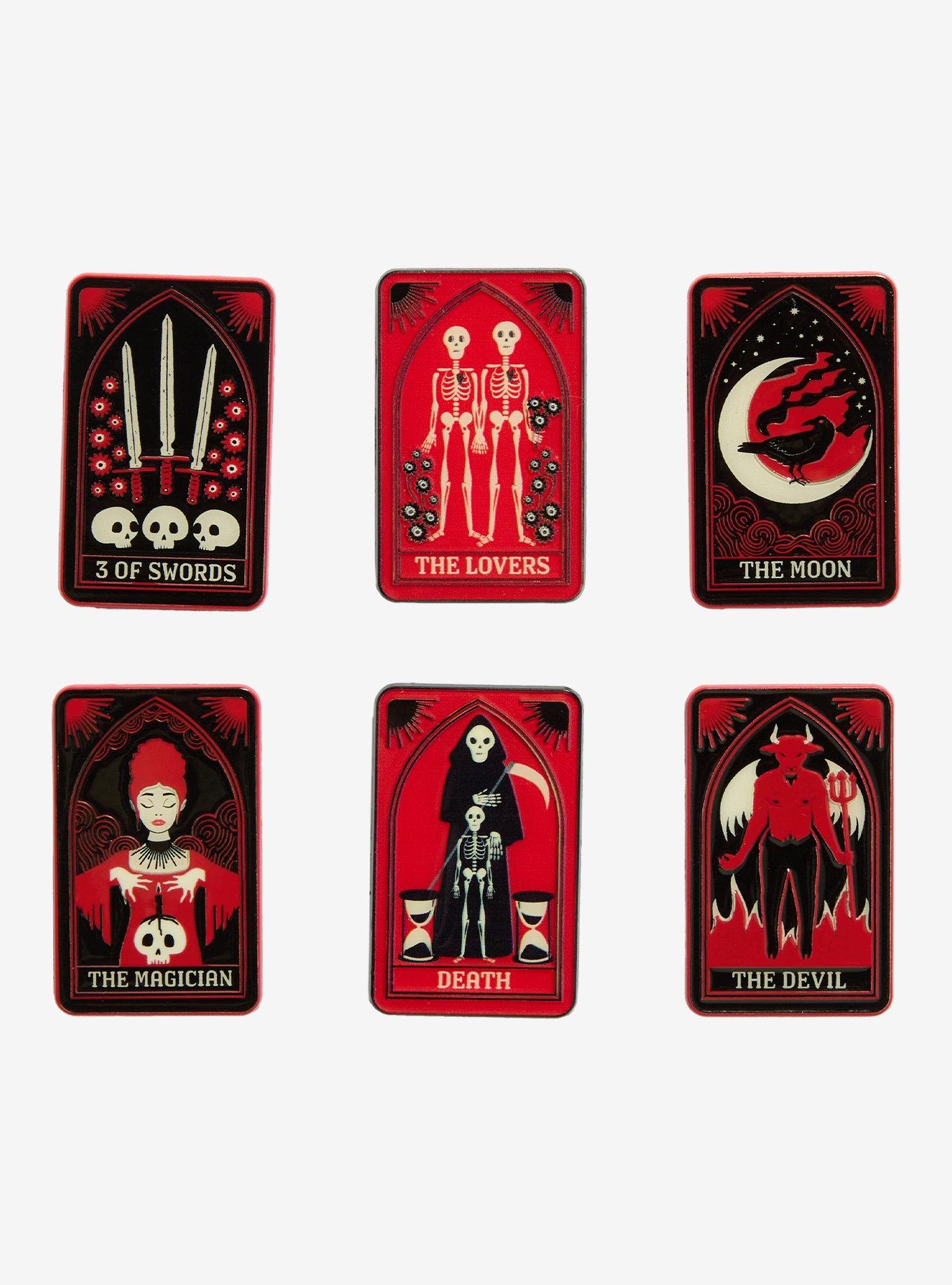 Dark Wishes Tarot Card Blind Box Enamel Pin, , hi-res