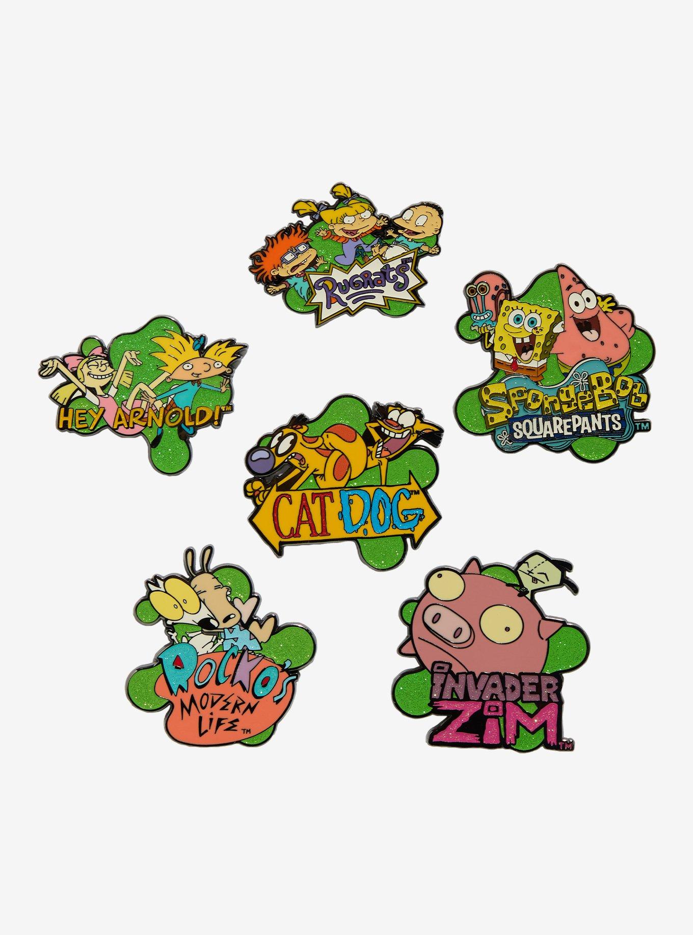 Buckle-Down Nickelodeon Shows Glitter Blind Box Enamel Pin Hot Topic Exclusive, , hi-res