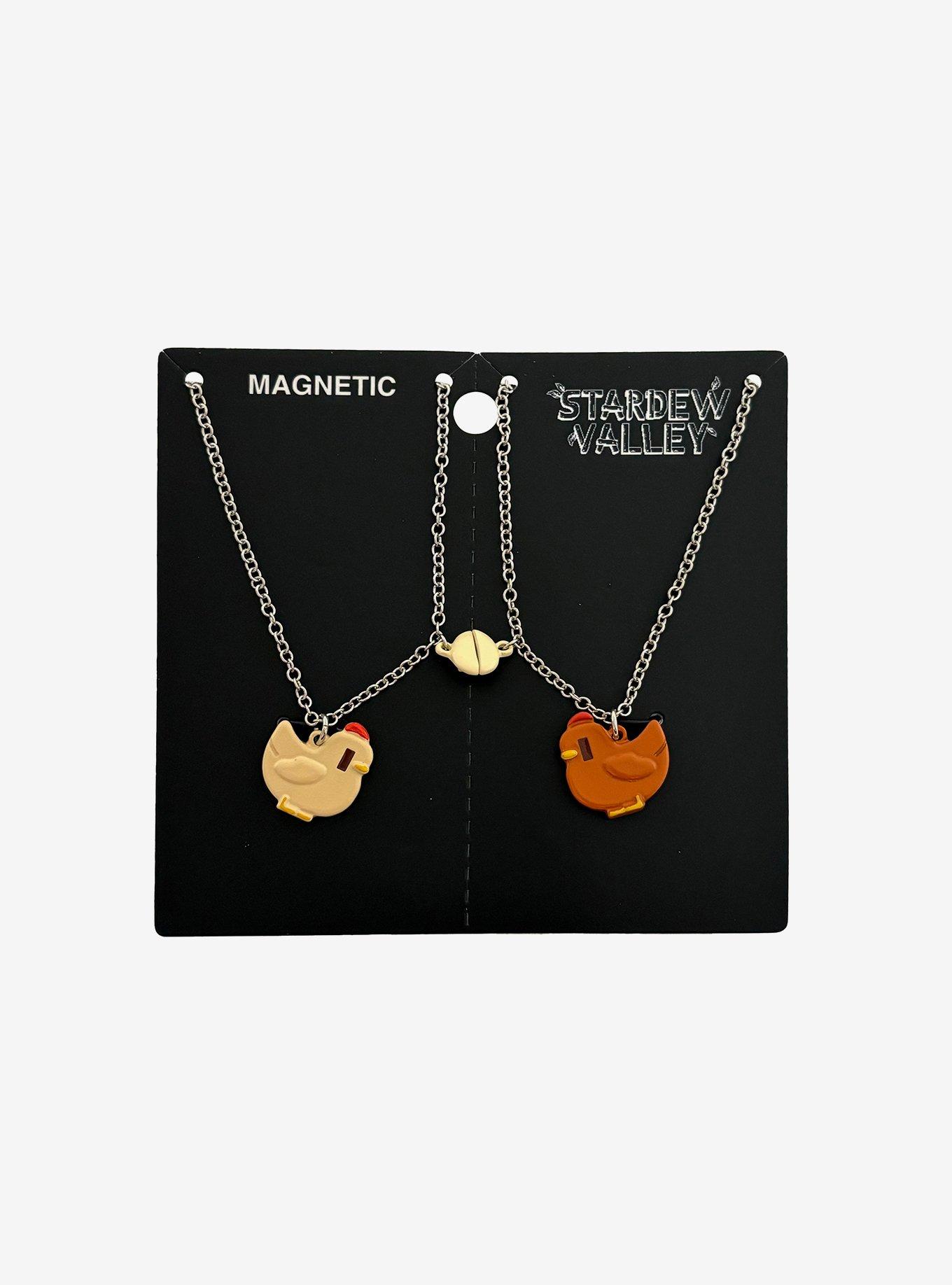 Stardew Valley Chicken Best Friend Magnetic Necklace Set, , hi-res