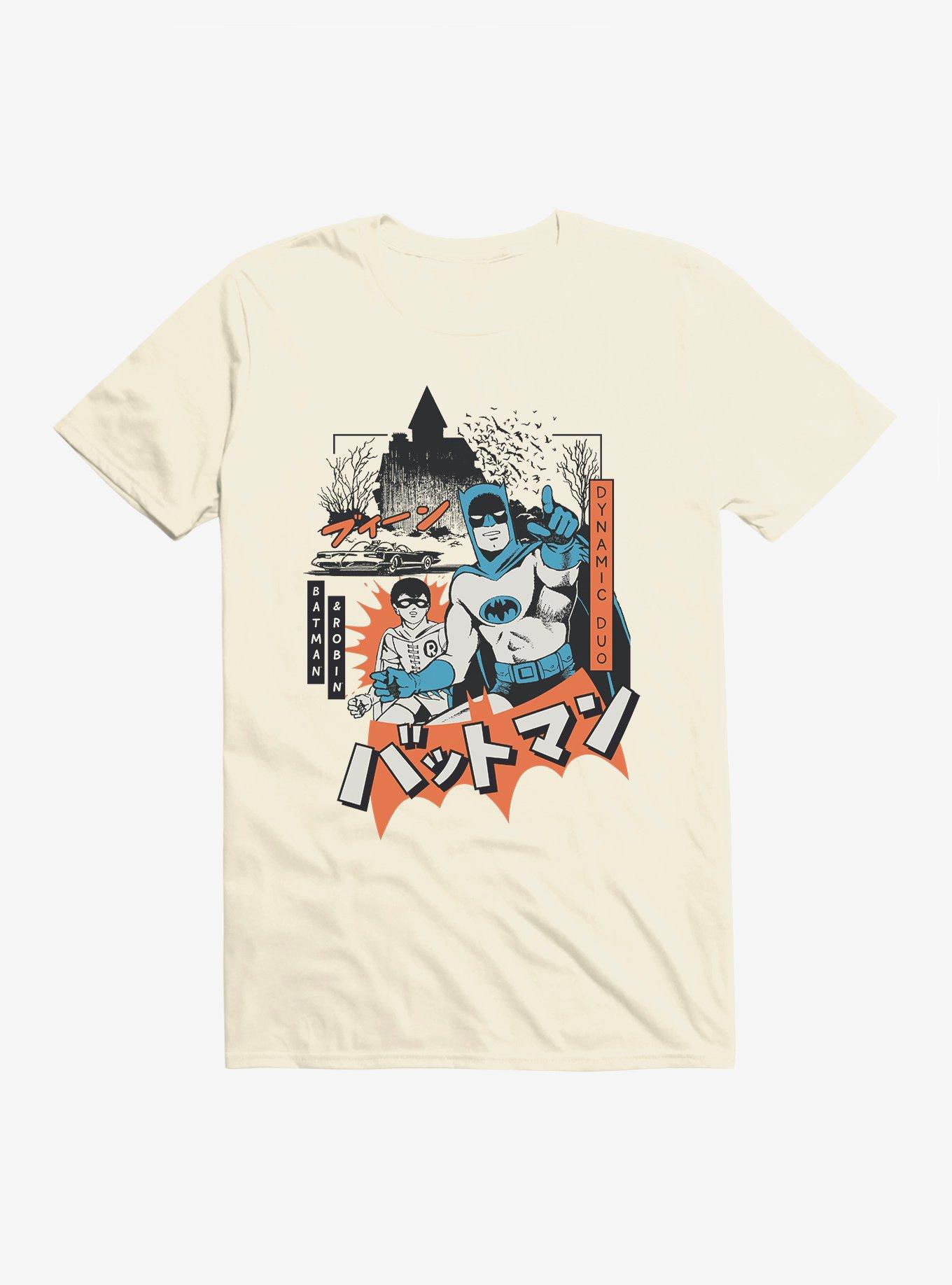 DC Batman & Robin Batcave Duo T-Shirt, NATURAL, hi-res