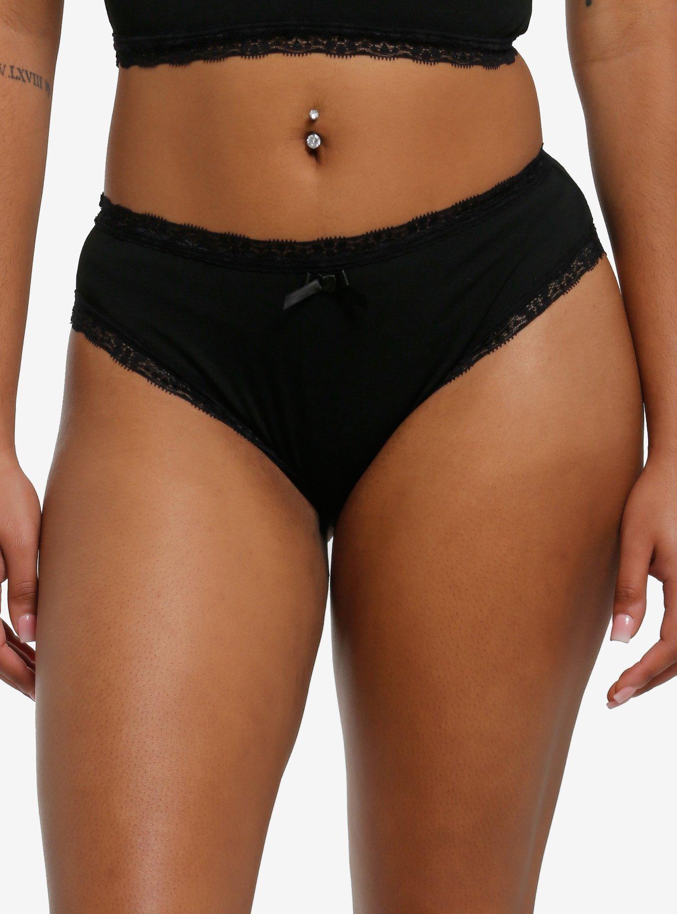 Black Lace Panty, , hi-res