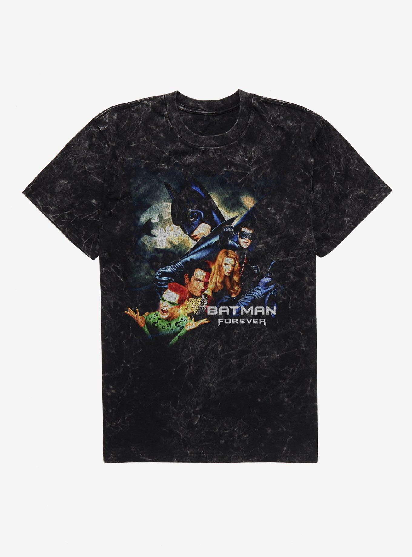 DC Batman Forever Poster Mineral Wash T-Shirt, BLACK MINERAL WASH, hi-res