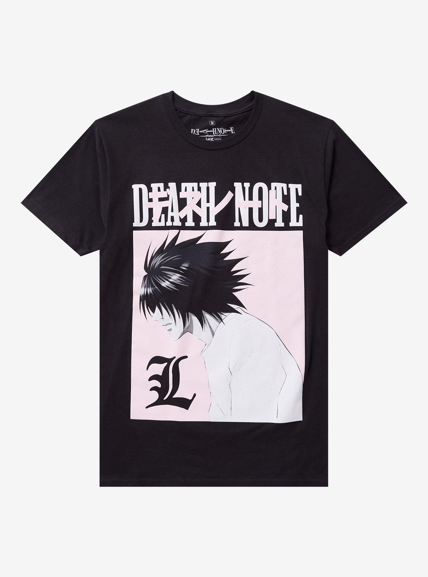 T-shirt Femme Death Note - Coton 100%, Coupe Près Du Corps, Motif Anime Vintage