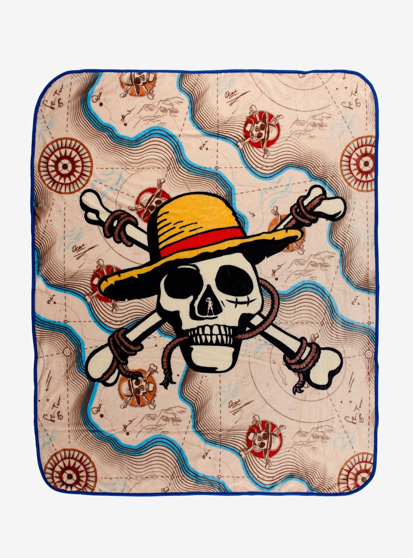 One Piece Straw Hat Crew Jolly Roger Throw — BoxLunch Exclusive, , hi-res