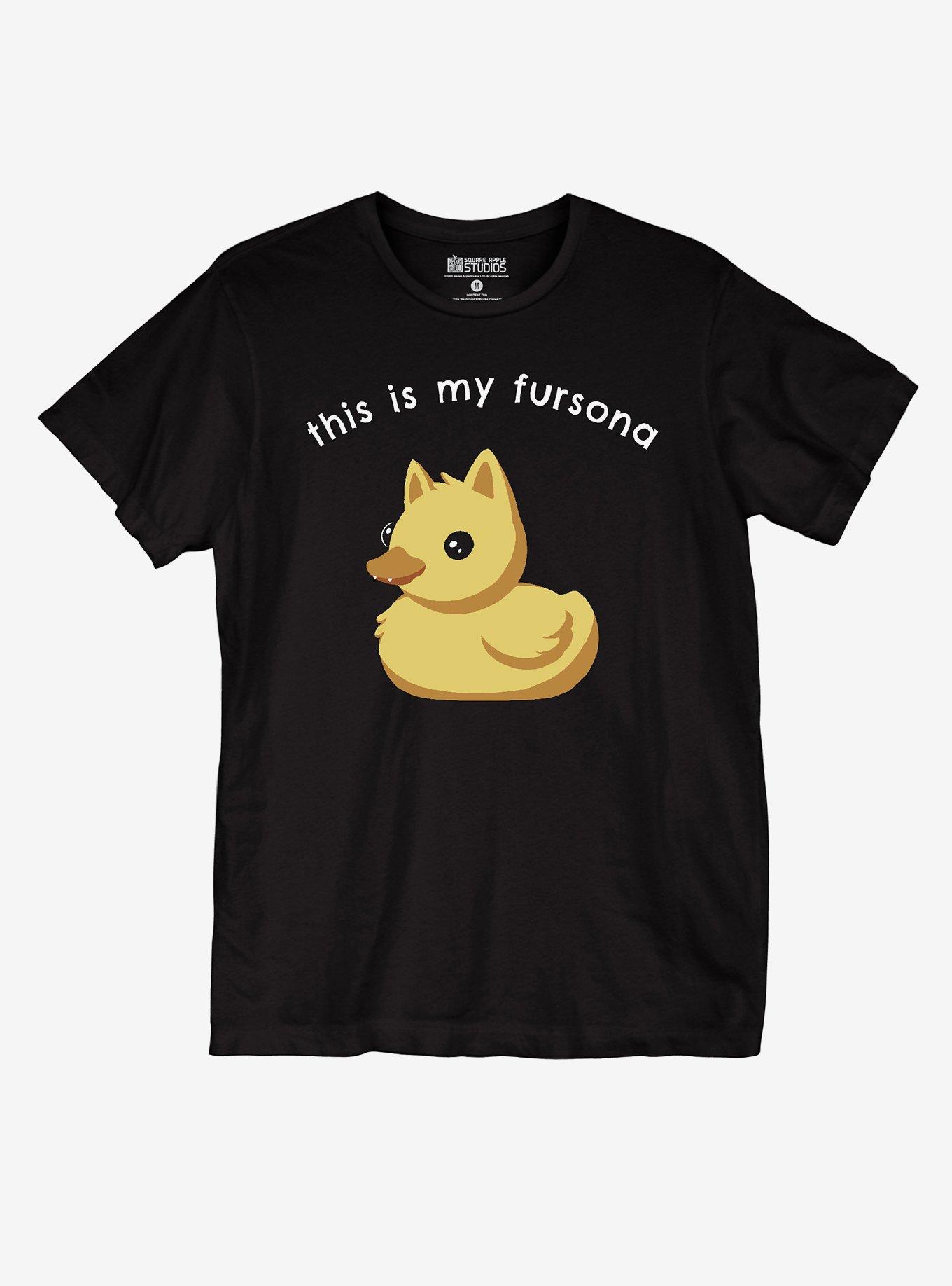 Fursona Rubber Duck T-Shirt By Square Apple Studios, , hi-res