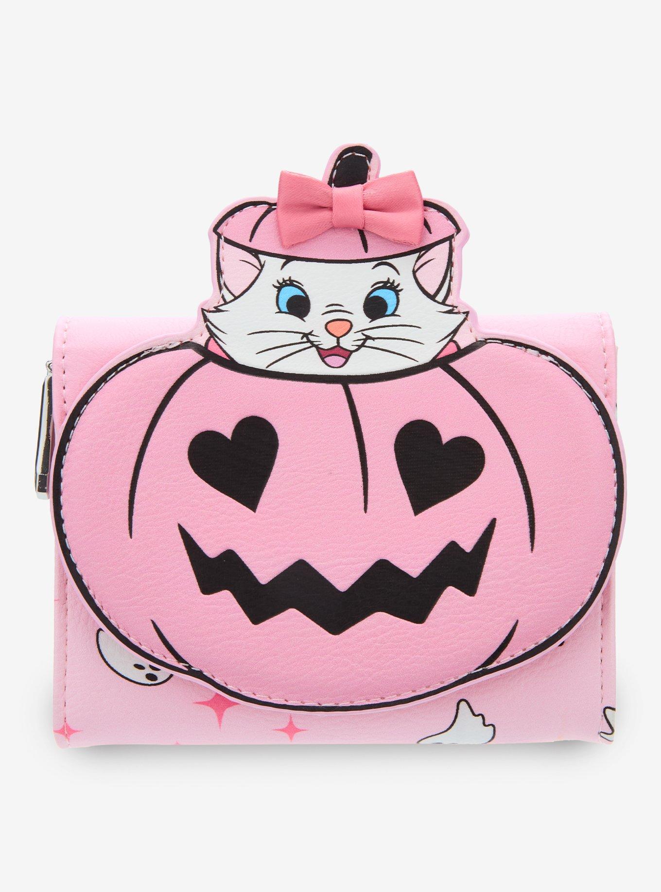 Disney The Aristocats Marie Halloween Pink Zip Wallet — BoxLunch Exclusive, , hi-res