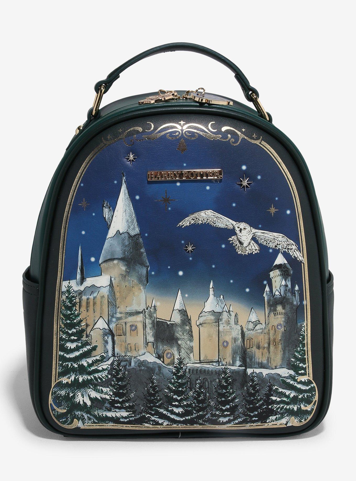 boxlunch exclusive harry potter spells mini backpack purse Harry Potter Snowy Hogwarts Scene Light-Up Mini Backpack - BoxLunch  Exclusive