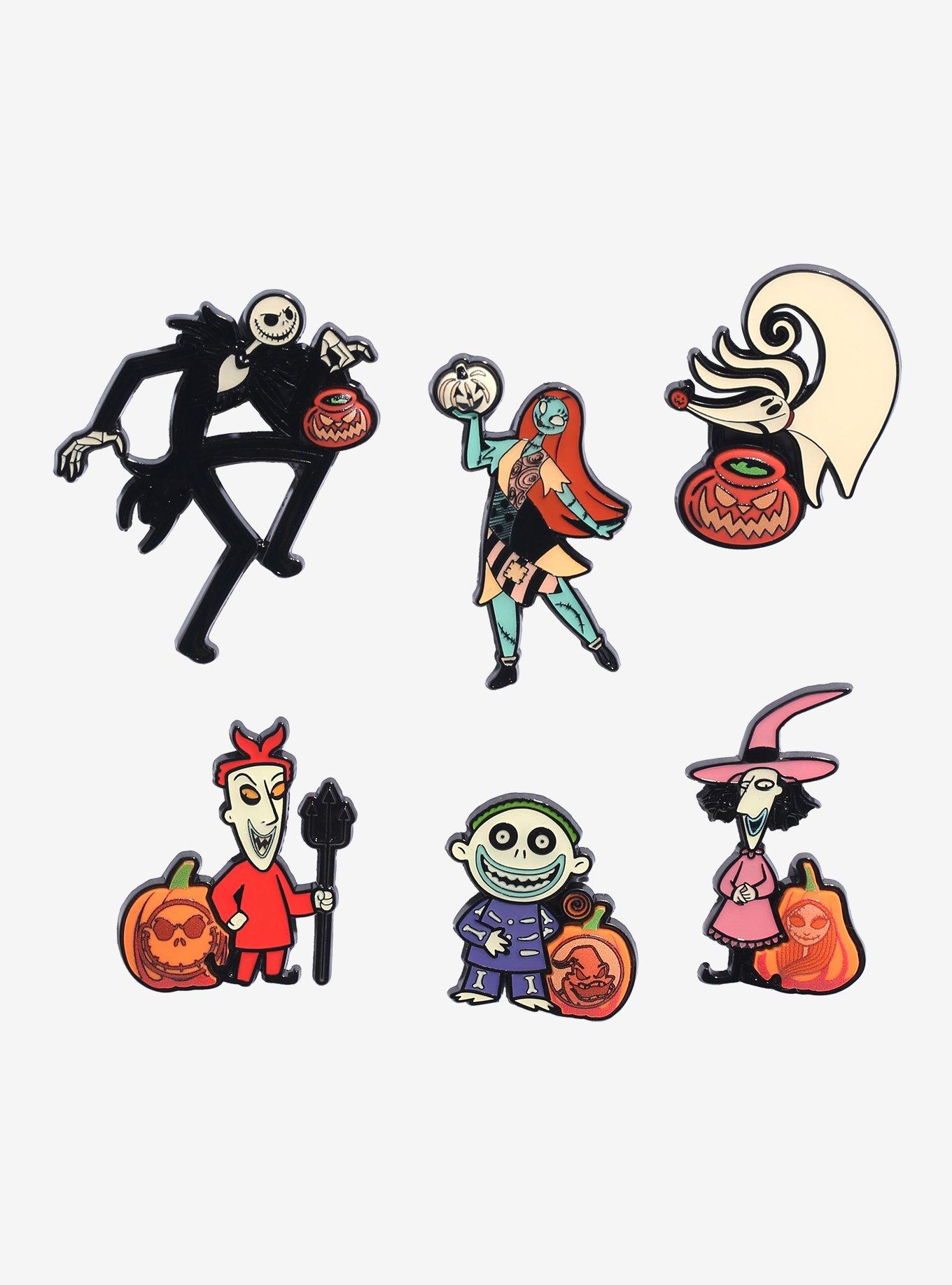 The Nightmare Before Christmas Pumpkin Carving Scented Blind Box Enamel Pin, , hi-res