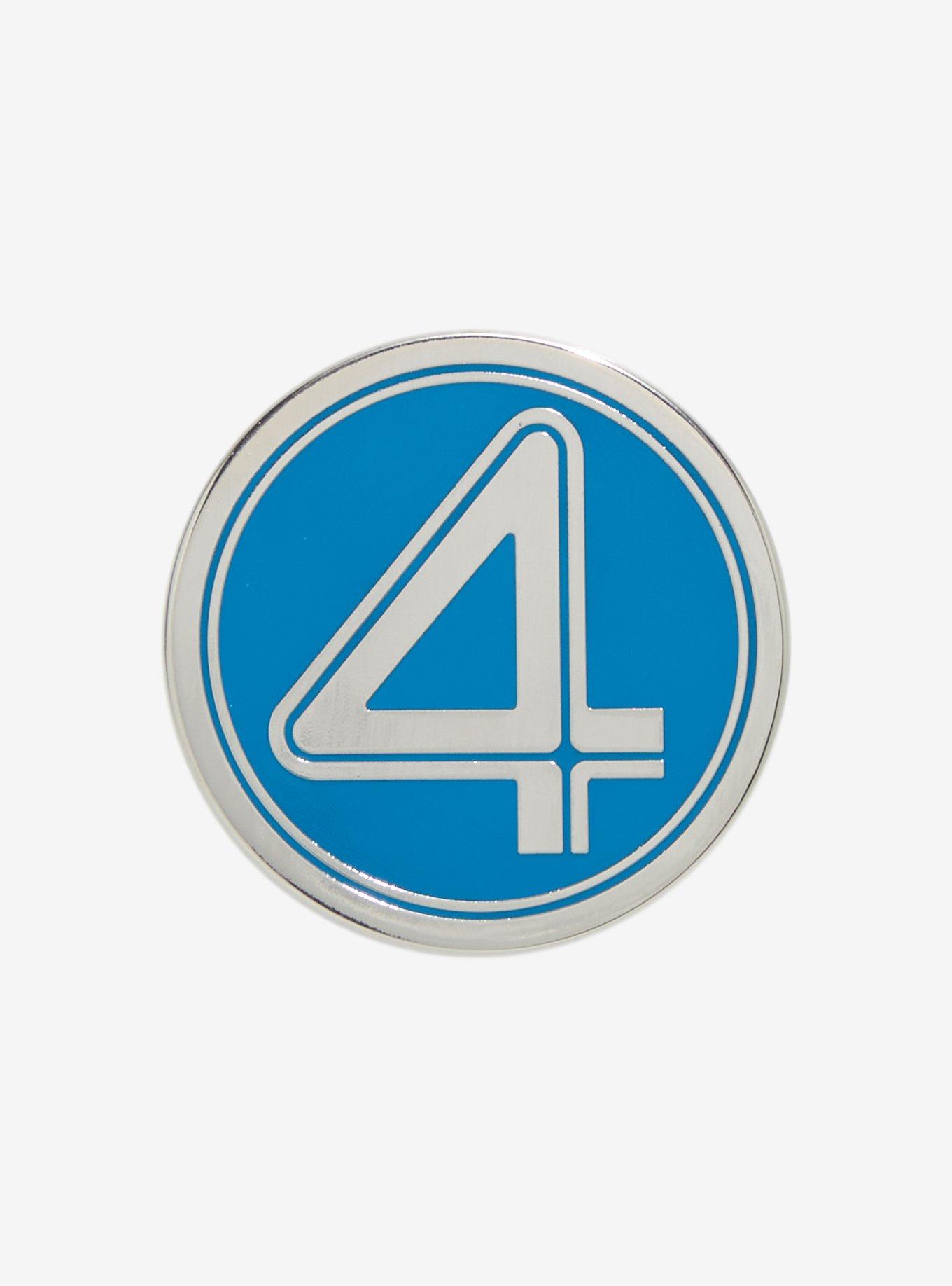 Embargo 6/14 Marvel The Fantastic Four: First Steps Logo Enamel Pin, , hi-res