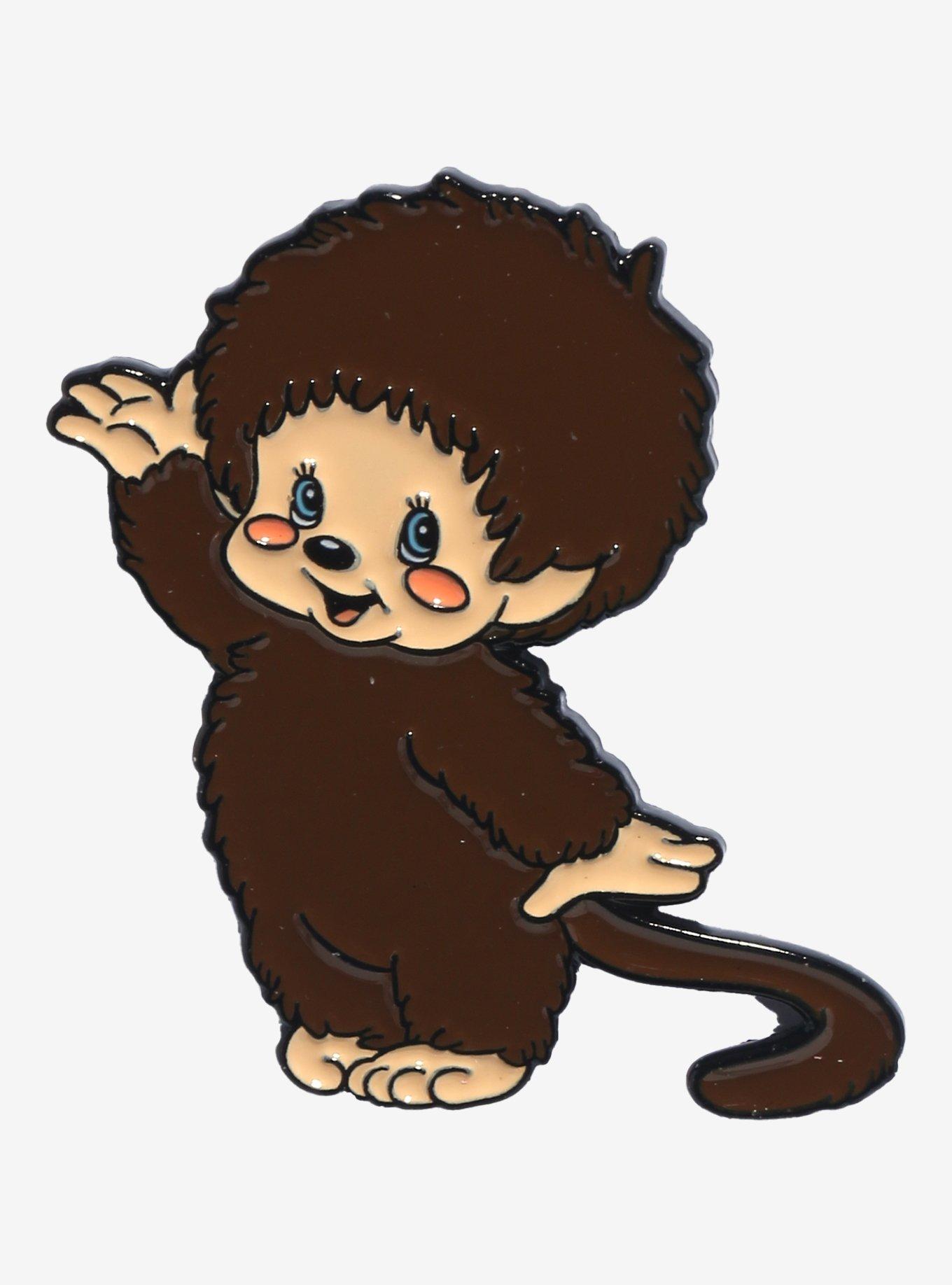Monchhichi Waving Enamel Pin, , hi-res