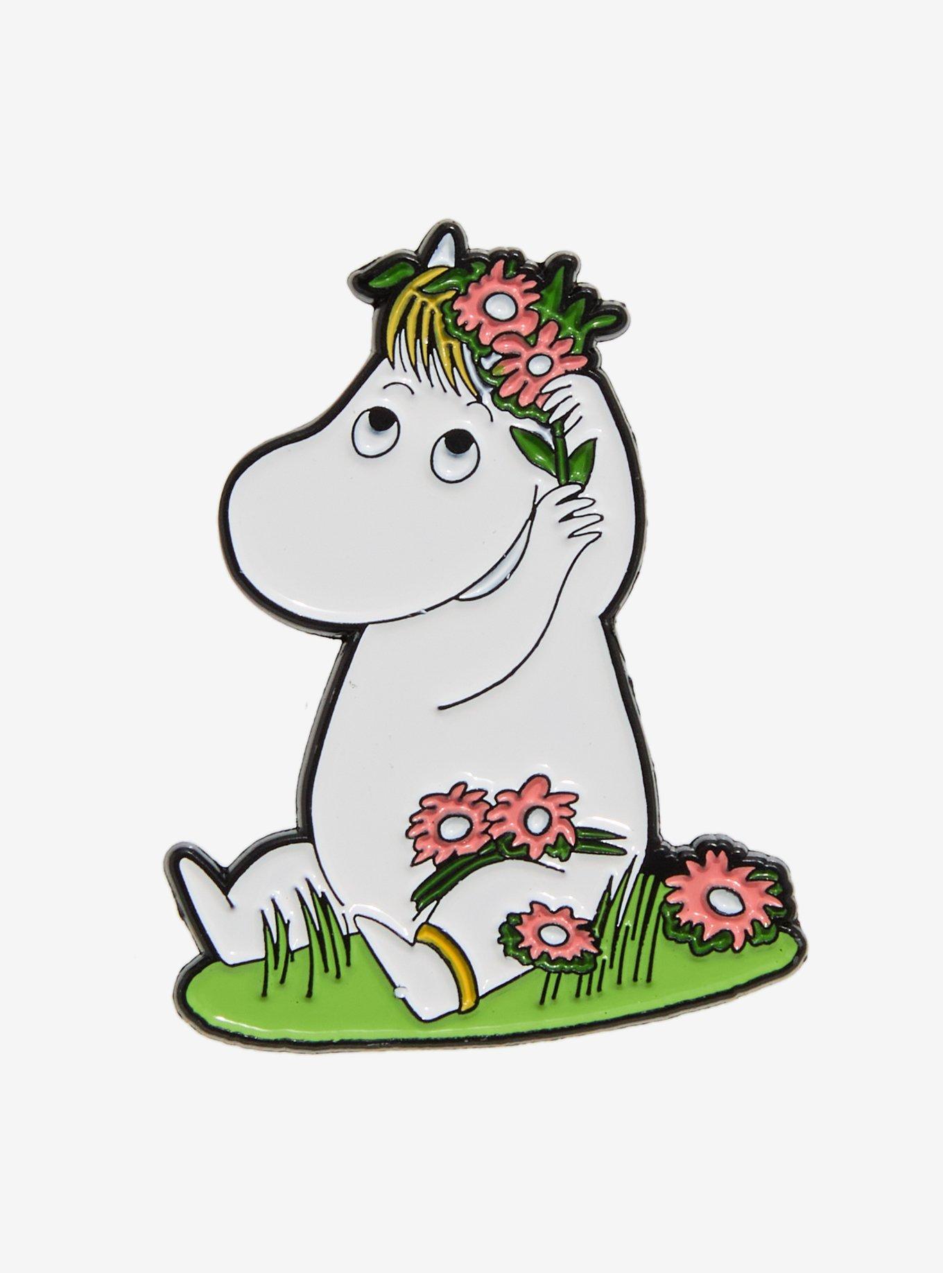 Moomin Snorkmaiden Flower Enamel Pin, , hi-res