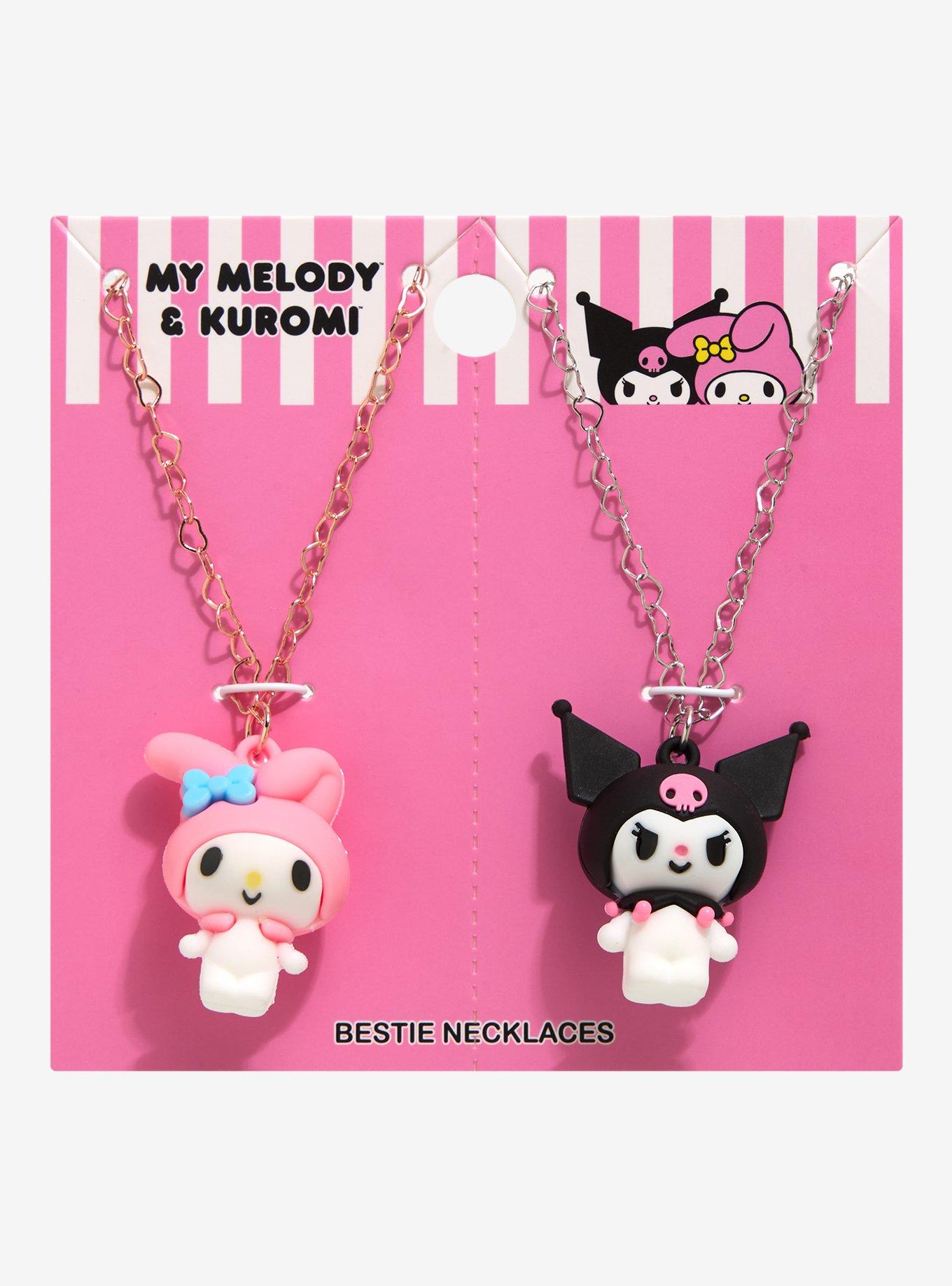 My Melody & Kuromi Figural Best Friend Necklace Set, , hi-res
