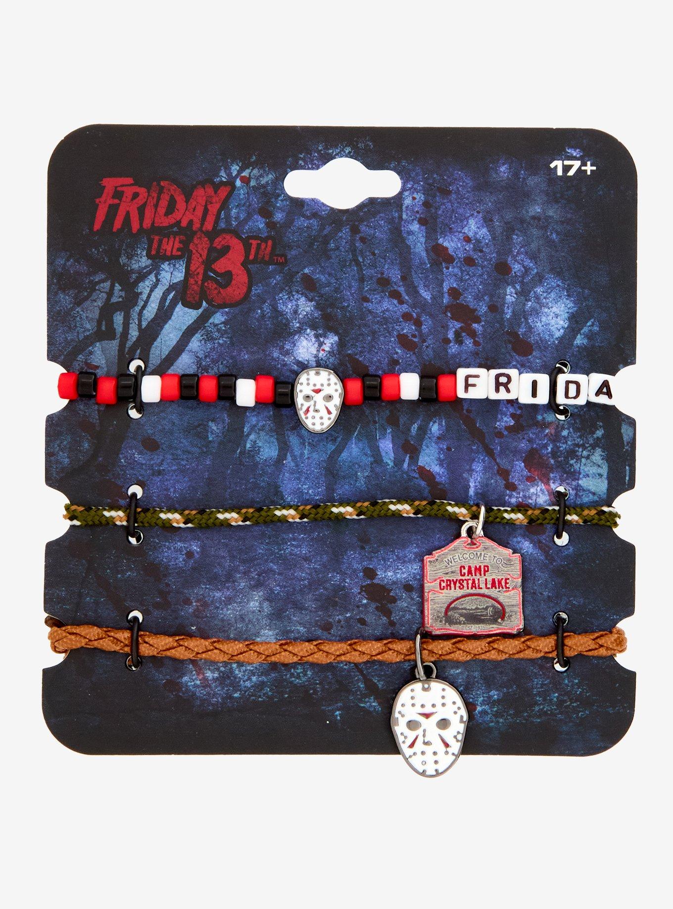 Friday The 13th Bead & Cord Bracelet Set, , hi-res