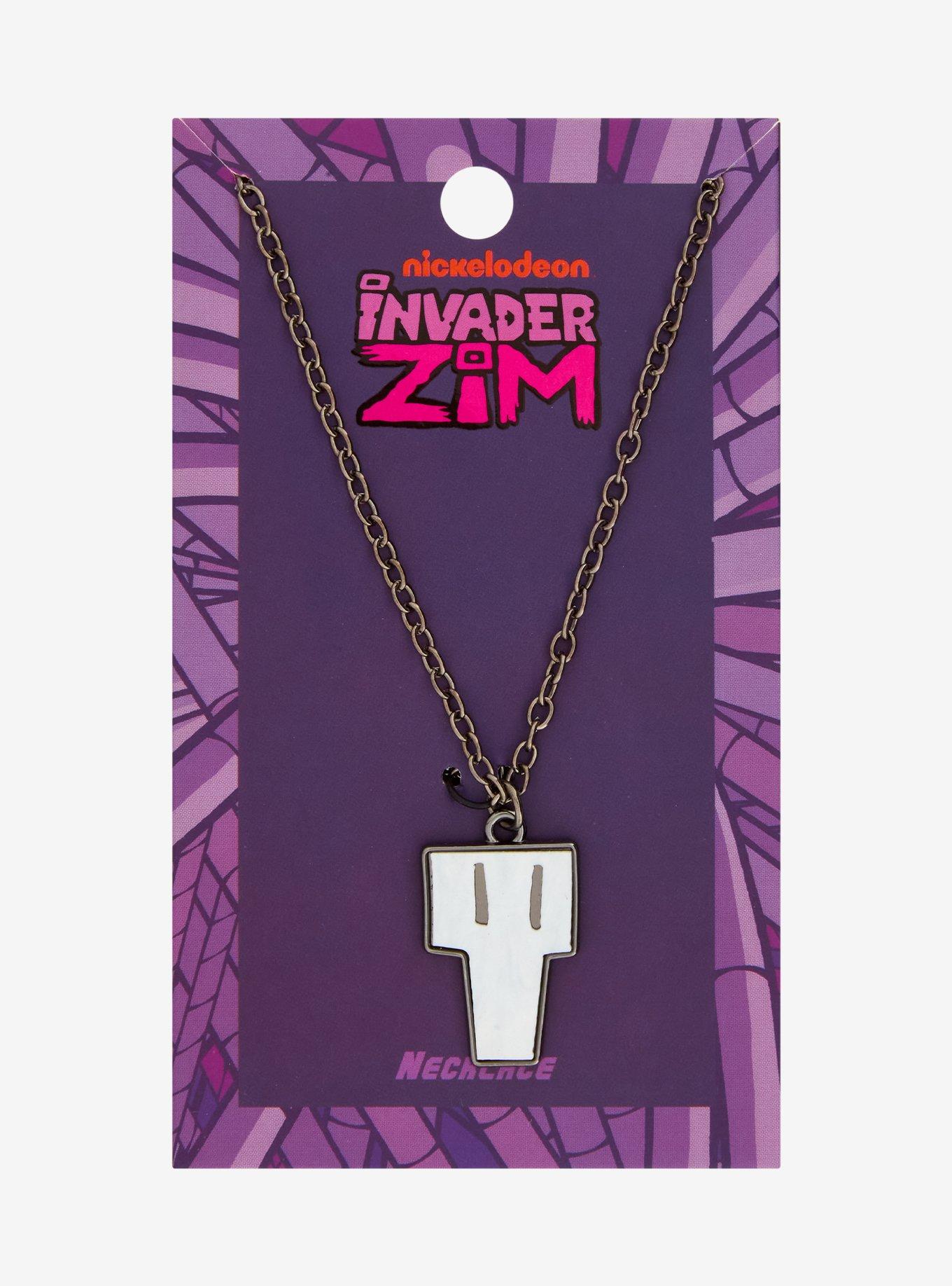 Invader Zim Gaz Skull Pendant Necklace, , hi-res