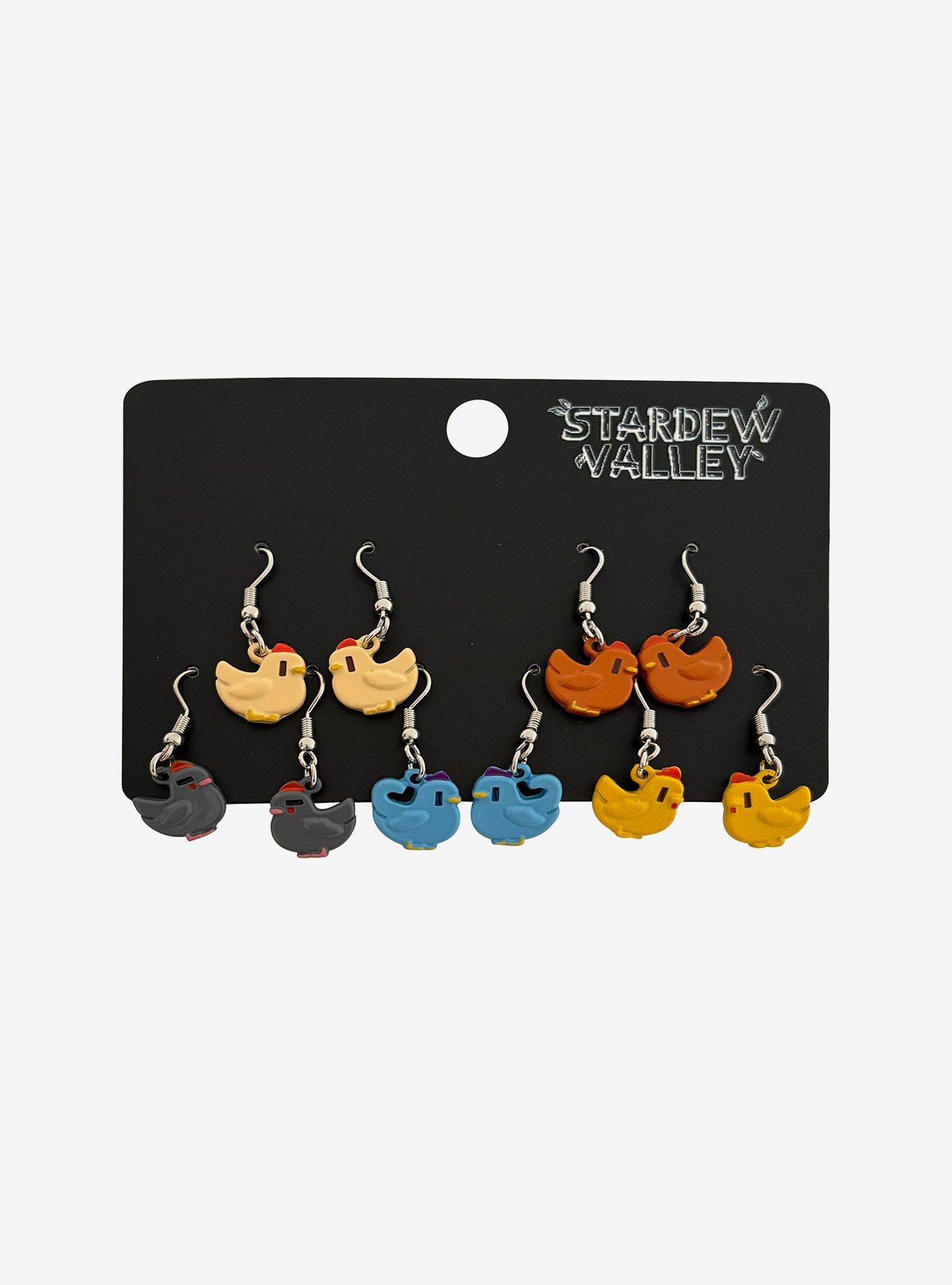 Stardew Valley Chickens Drop Earrings, , hi-res