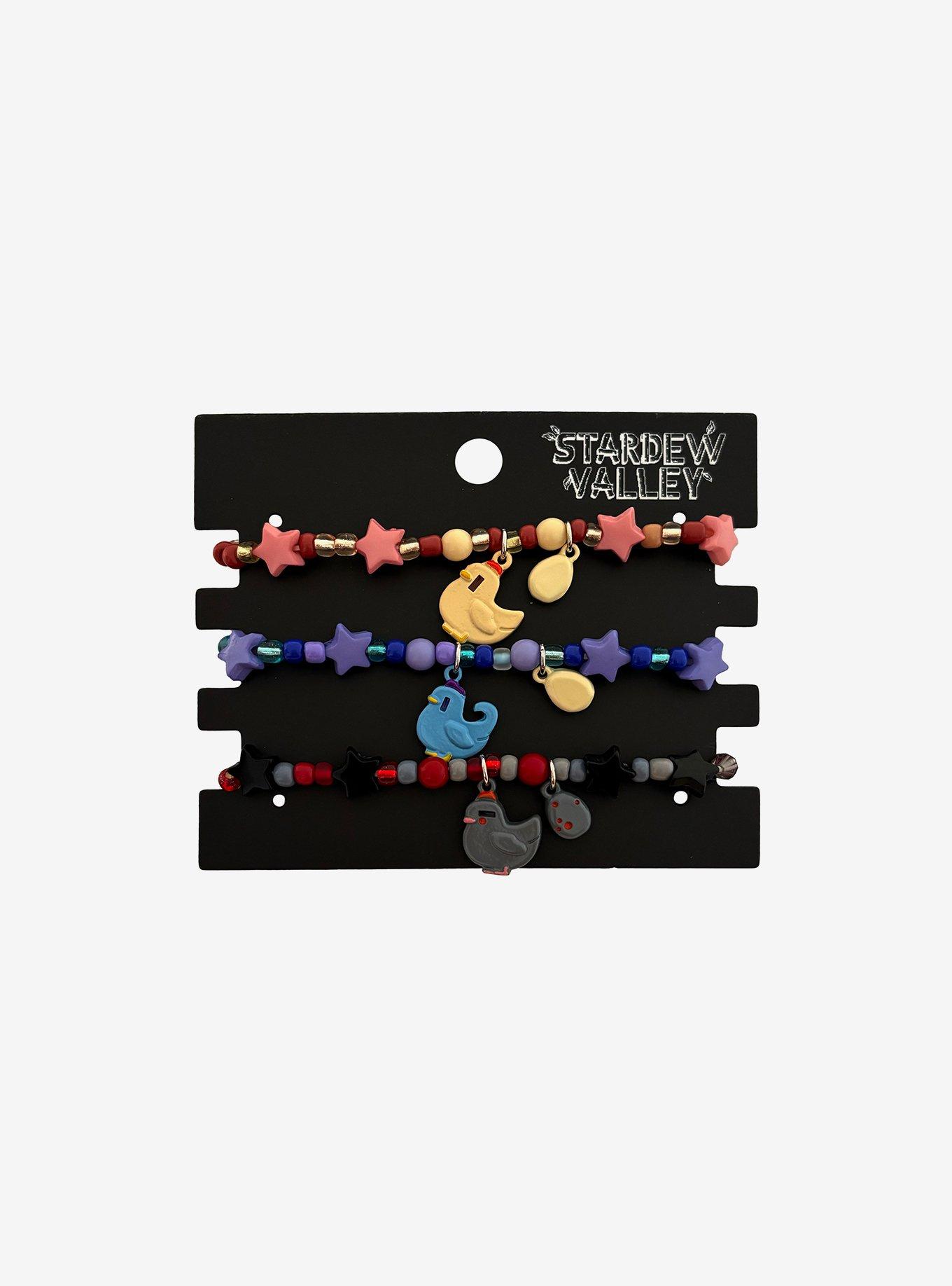 Stardew Valley Chickens Bead Bracelet Set, , hi-res