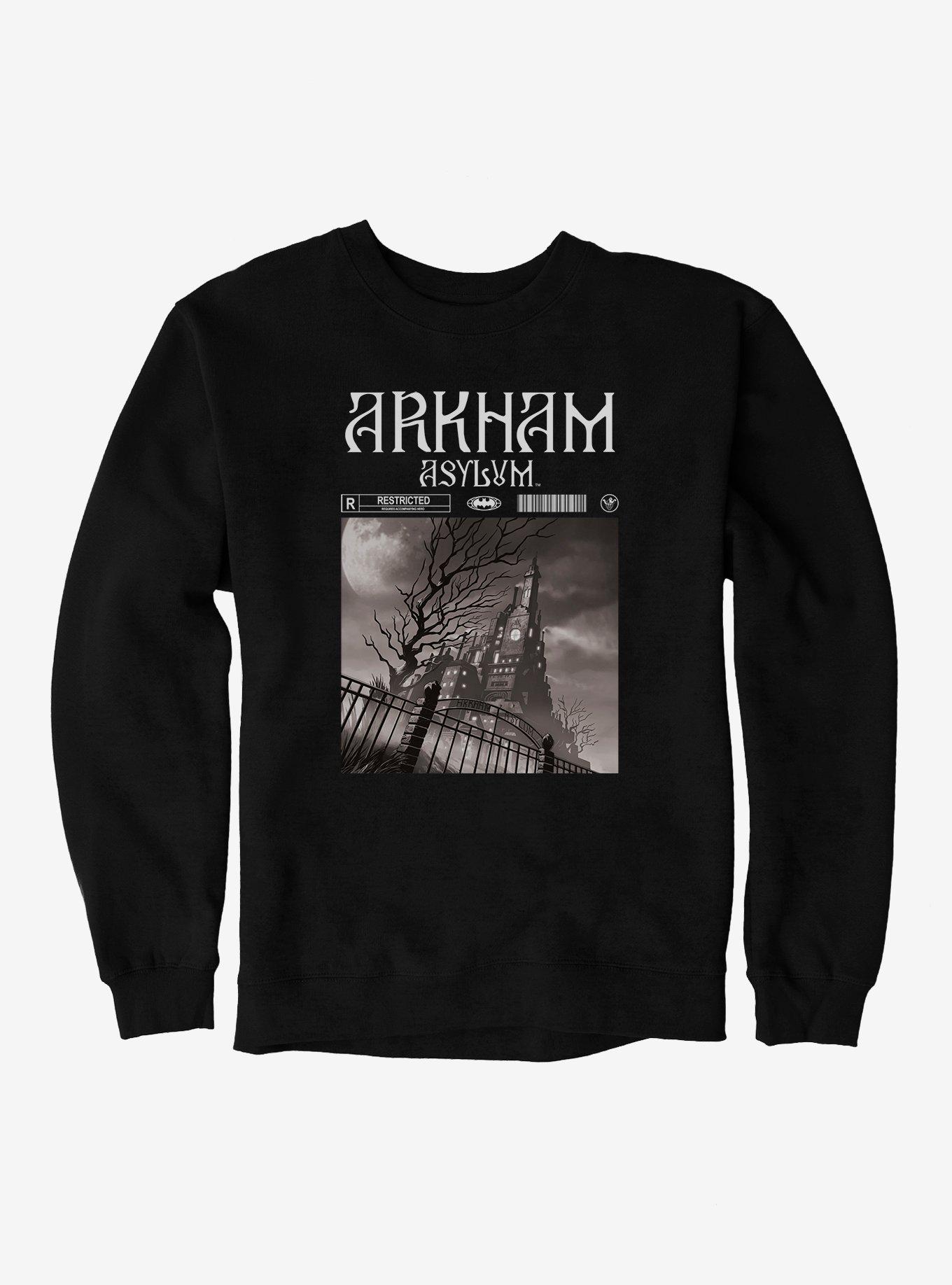 DC Batman Arkham Asylum Rated Sweatshirt, , hi-res