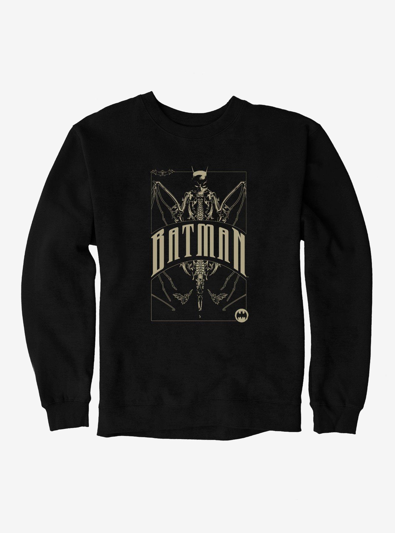 DC Batman Skeleton Card Sweatshirt, , hi-res