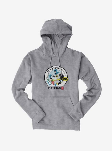 DC Batman & Robin Dark Knight Duo Hoodie - GREY | BoxLunch