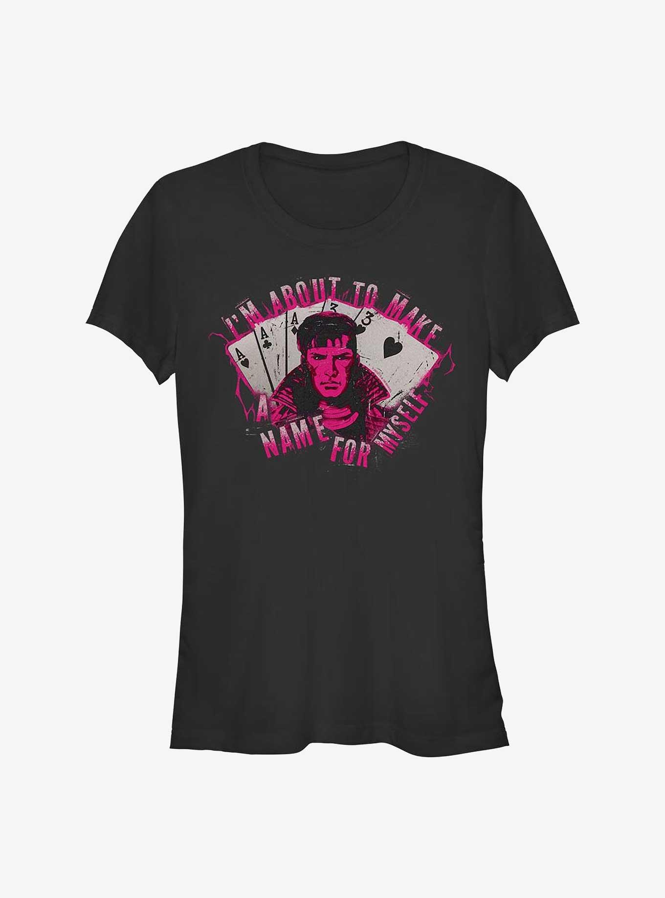 Marvel Deadpool & Wolverine Gambit Cards Girls T-Shirt, , hi-res