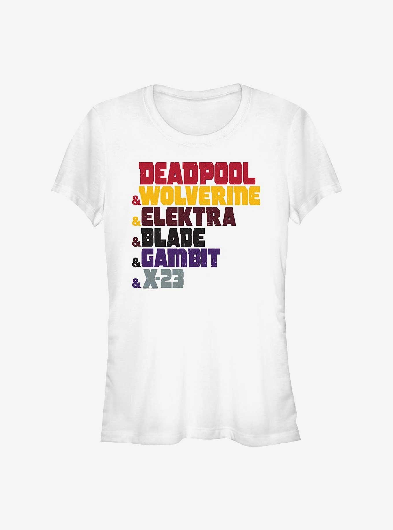 Marvel Deadpool & Wolverine Team Names Girls T-Shirt, , hi-res