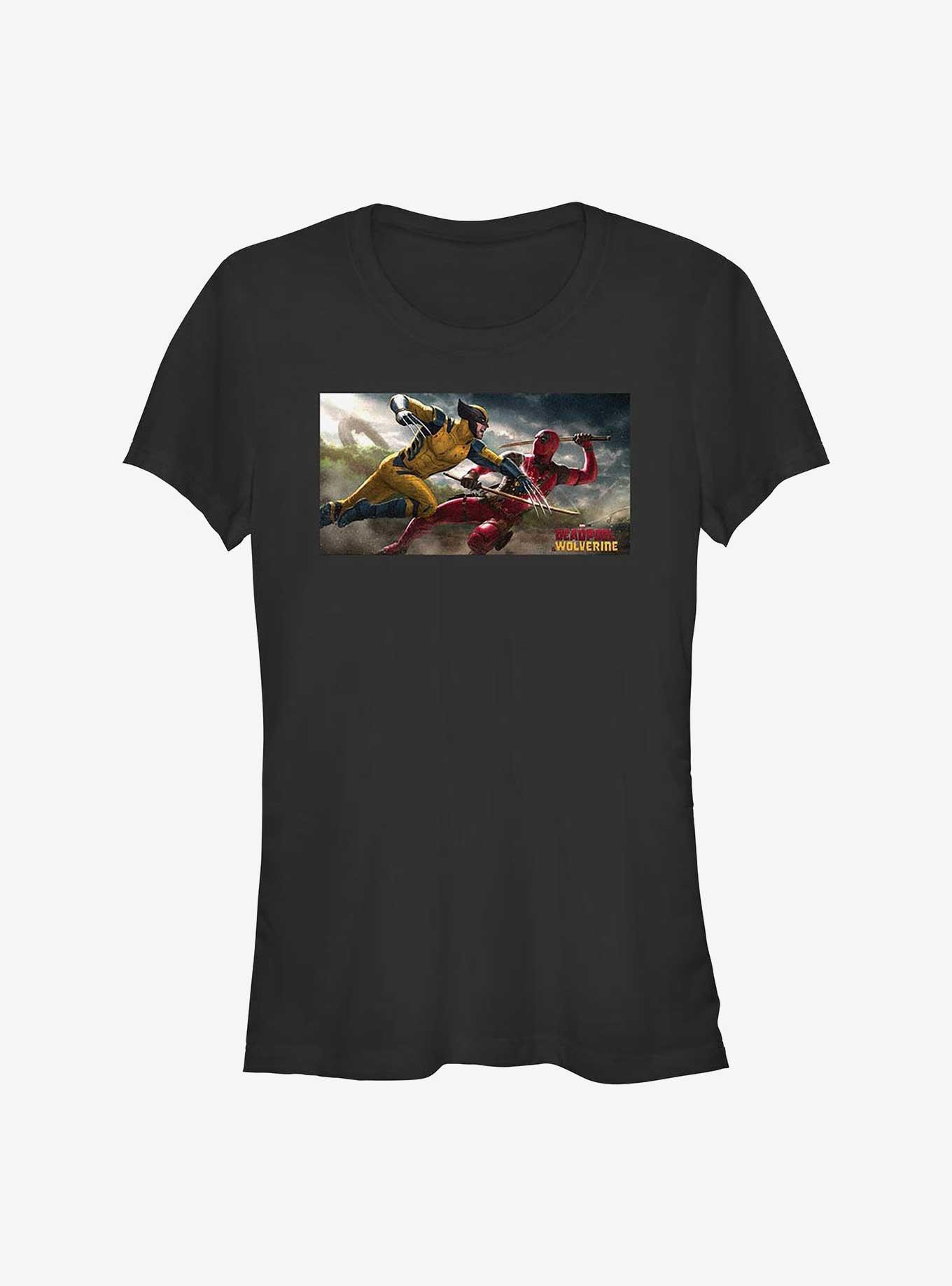 Marvel Deadpool & Wolverine Fighting Girls T-Shirt, , hi-res