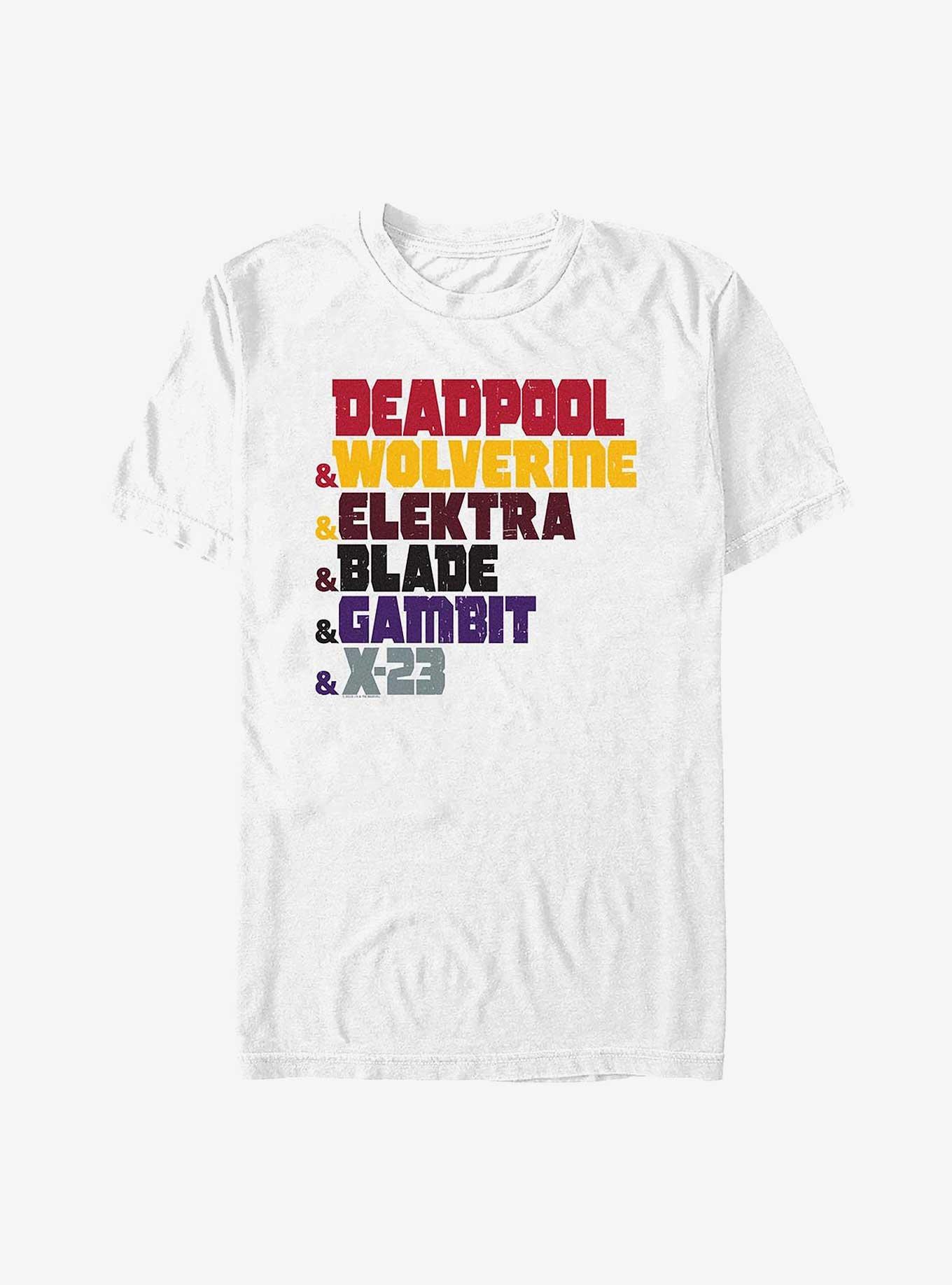 Marvel Deadpool & Wolverine Team Names T-Shirt, , hi-res
