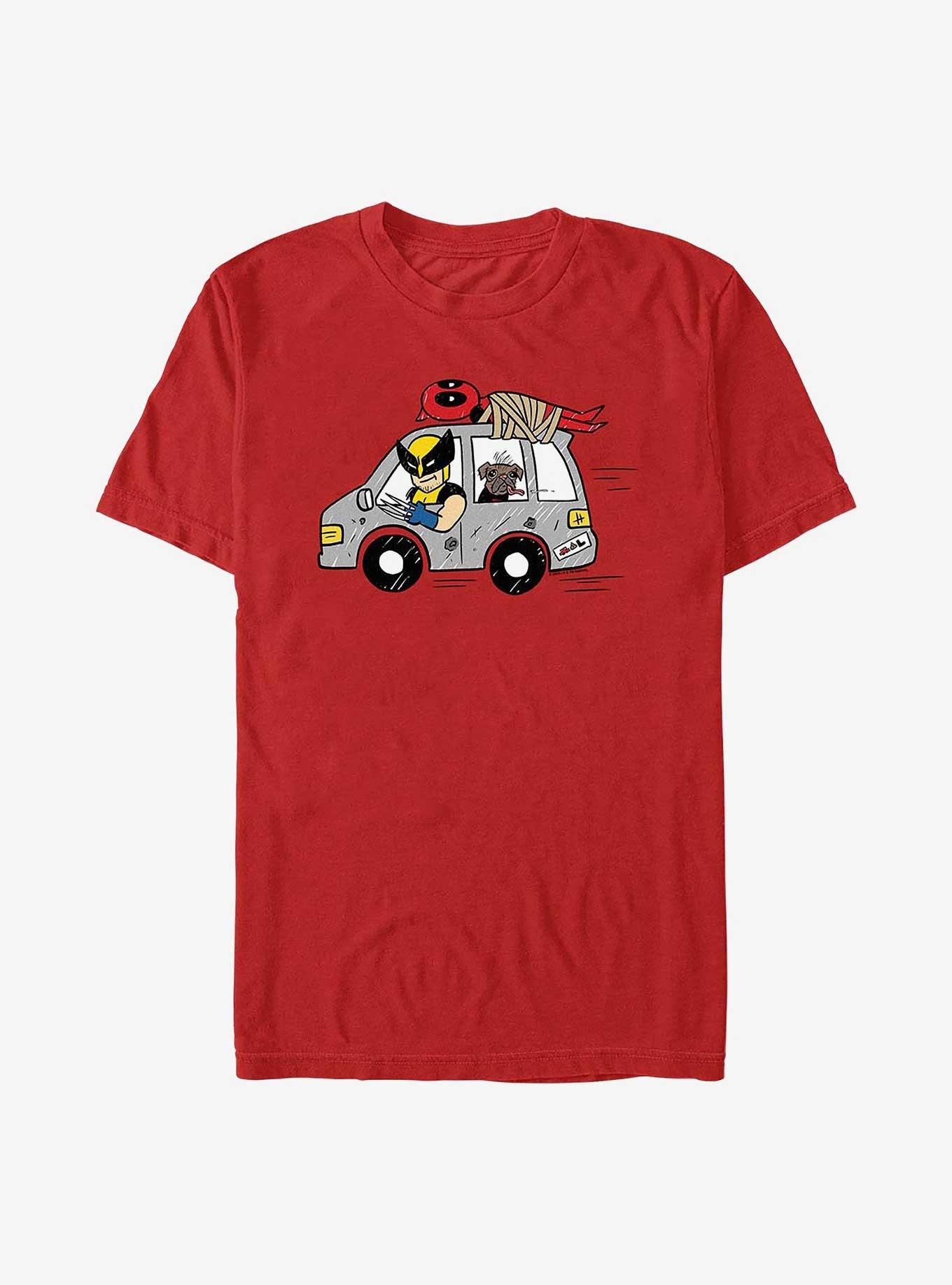 Marvel Deadpool & Wolverine Road Trip With Dogpool T-Shirt, , hi-res