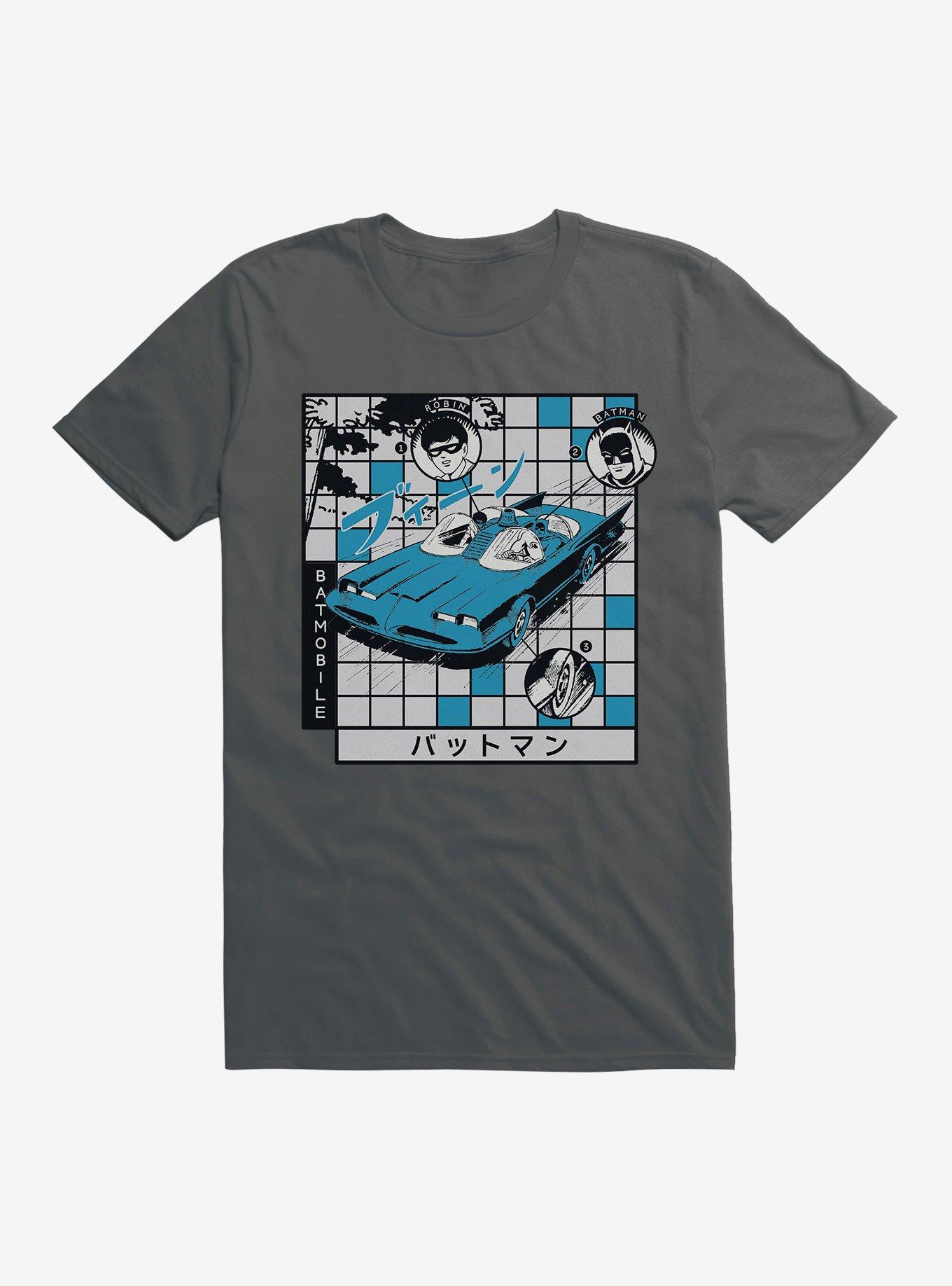 DC Batman & Robin Batmobile Duo T-Shirt, CHARCOAL, hi-res