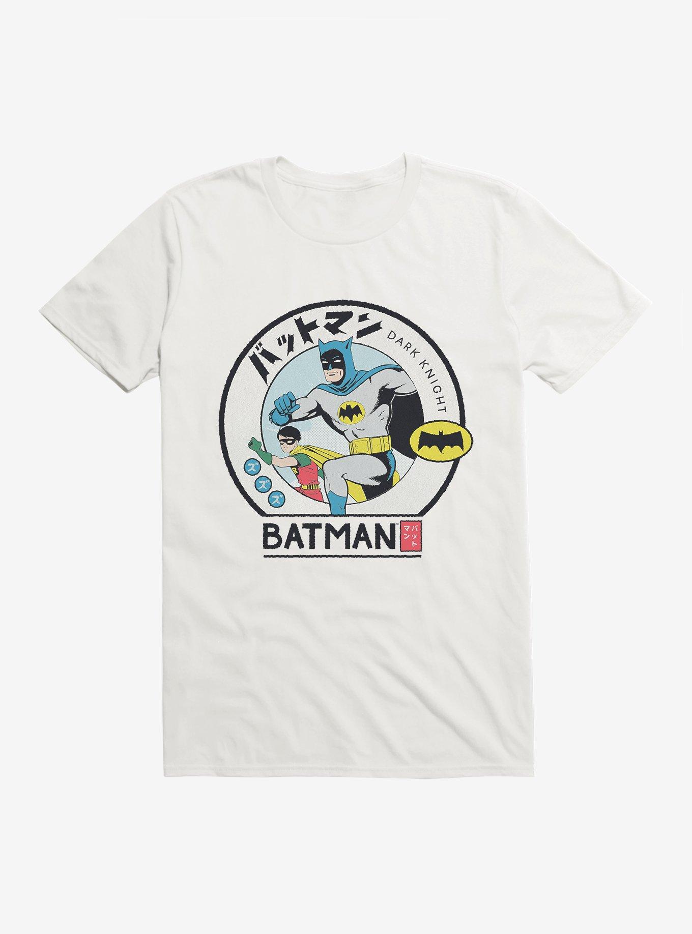 DC Batman & Robin Dark Knight Duo T-Shirt, WHITE, hi-res