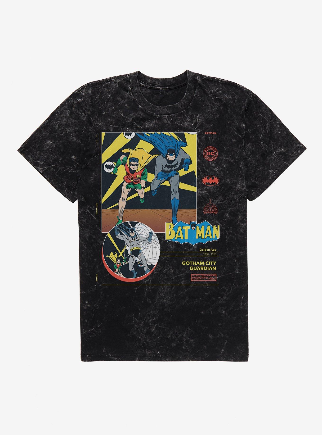 DC Batman & Robin Gotham City Guardian Mineral Wash T-Shirt, , hi-res