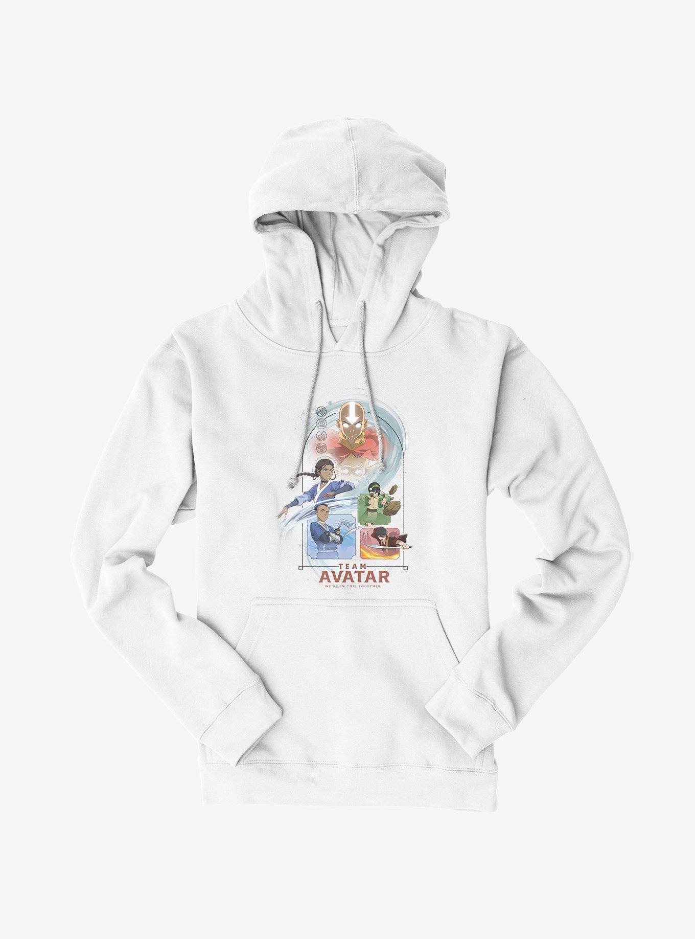 Avatar: The Last Airbender Team Avatar Hoodie, WHITE, hi-res