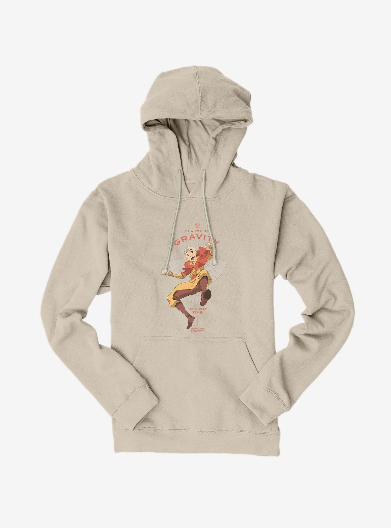 Avatar: The Last Airbender Aang Laugh At Gravity Hoodie, SAND, hi-res