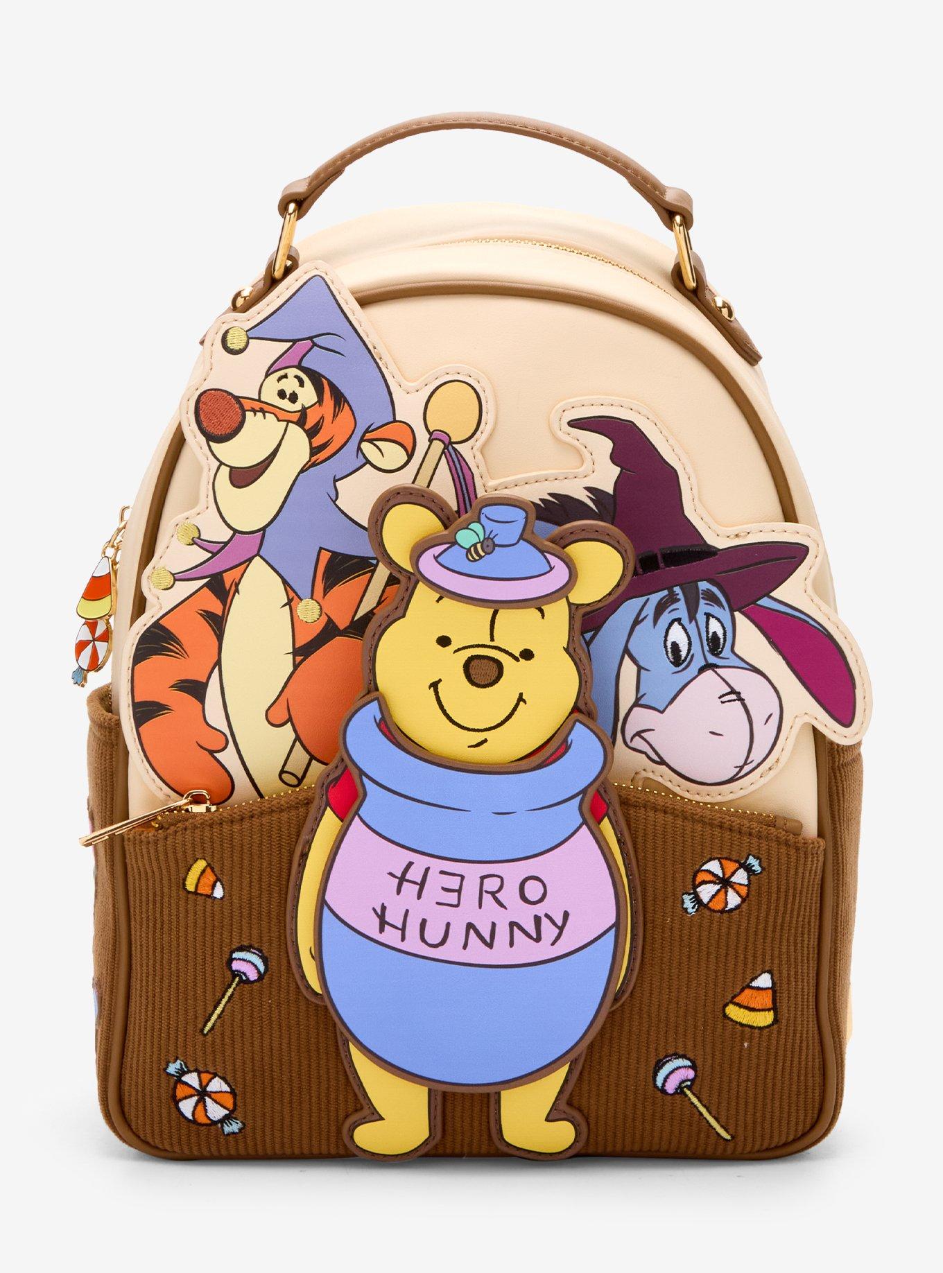 Loungefly Disney Winnie The Pooh Halloween Pooh Mini Backpack and Cardholder Loungefly Disney Winnie the Pooh Halloween Group Mini  main image 2