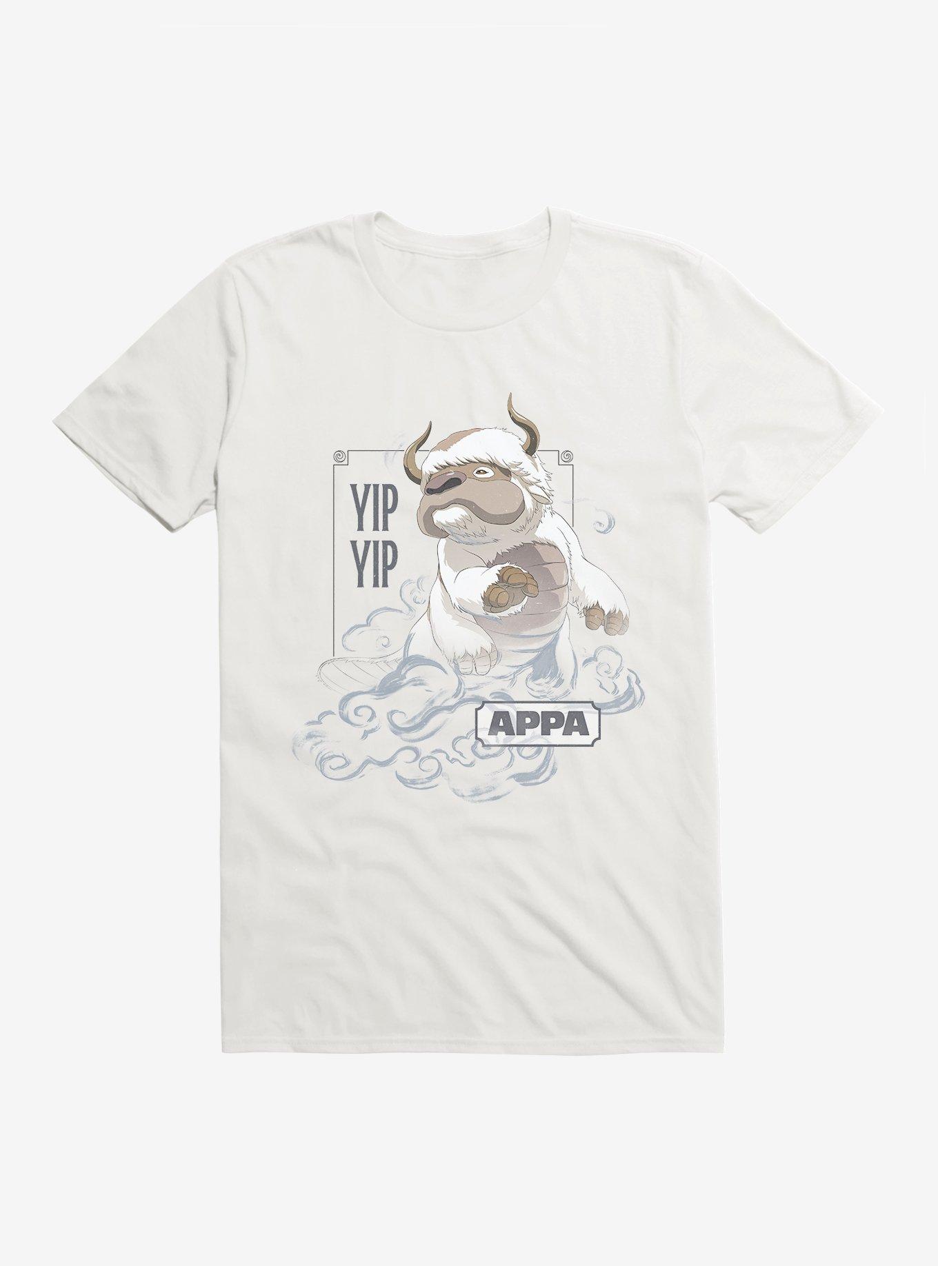Avatar: The Last Airbender Appa Yip Yip T-Shirt, WHITE, hi-res