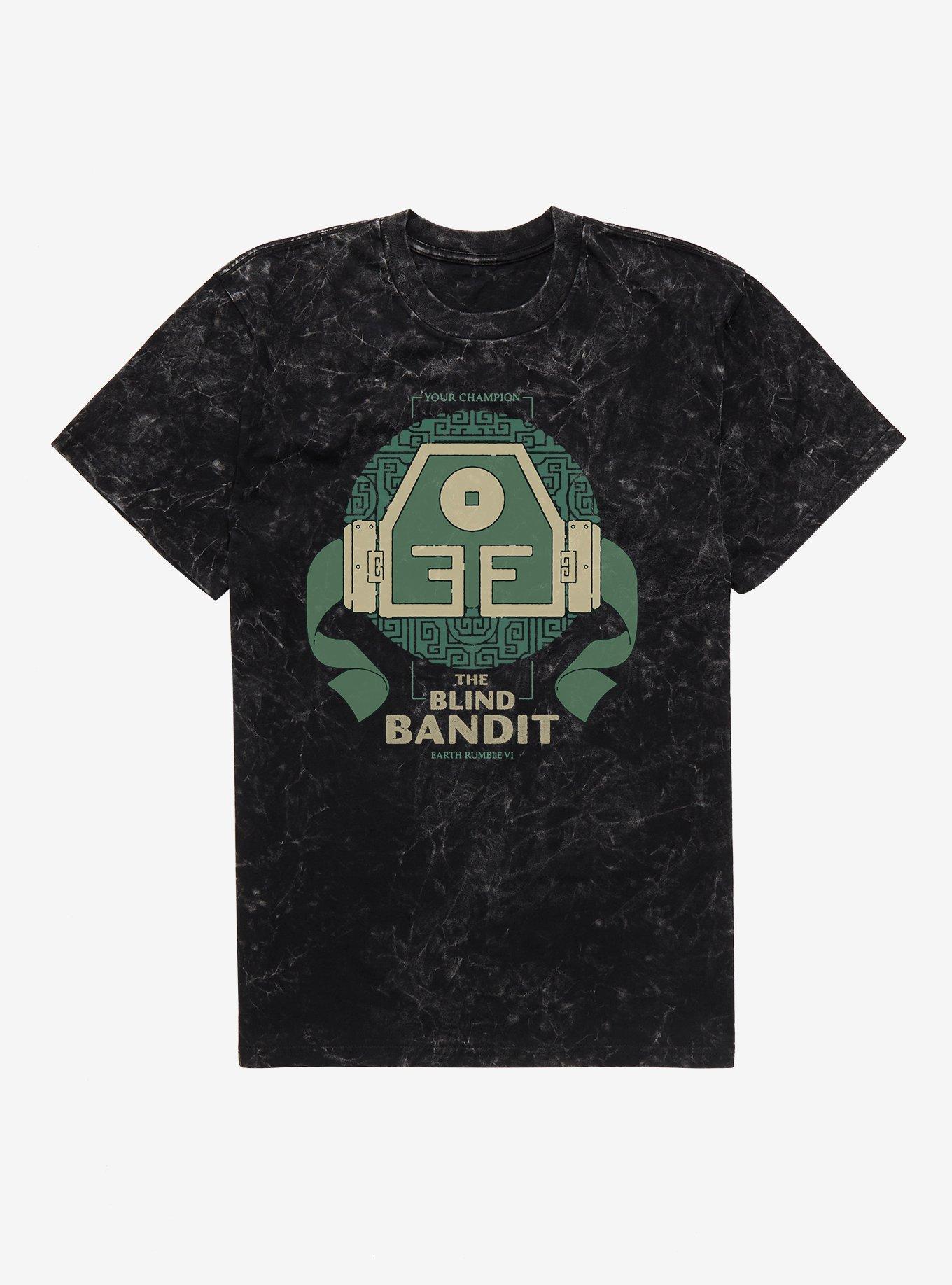 Avatar: The Last Airbender Blind Bandit Mineral Wash T-Shirt,All Products : American Fashion Style Bags On Sale