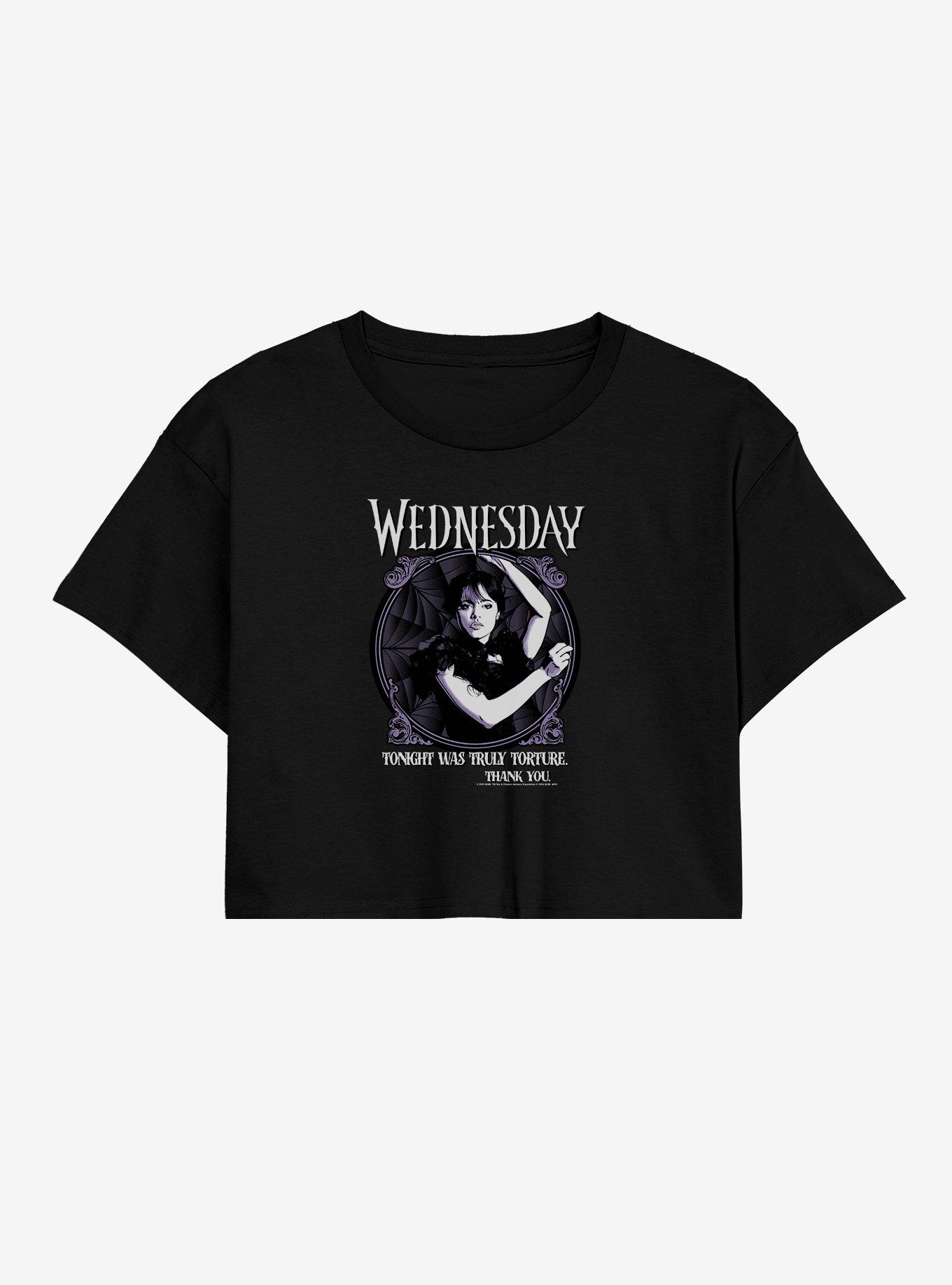 Wednesday Tonight Was Torture Dance Womens Crop T-Shirt, , hi-res