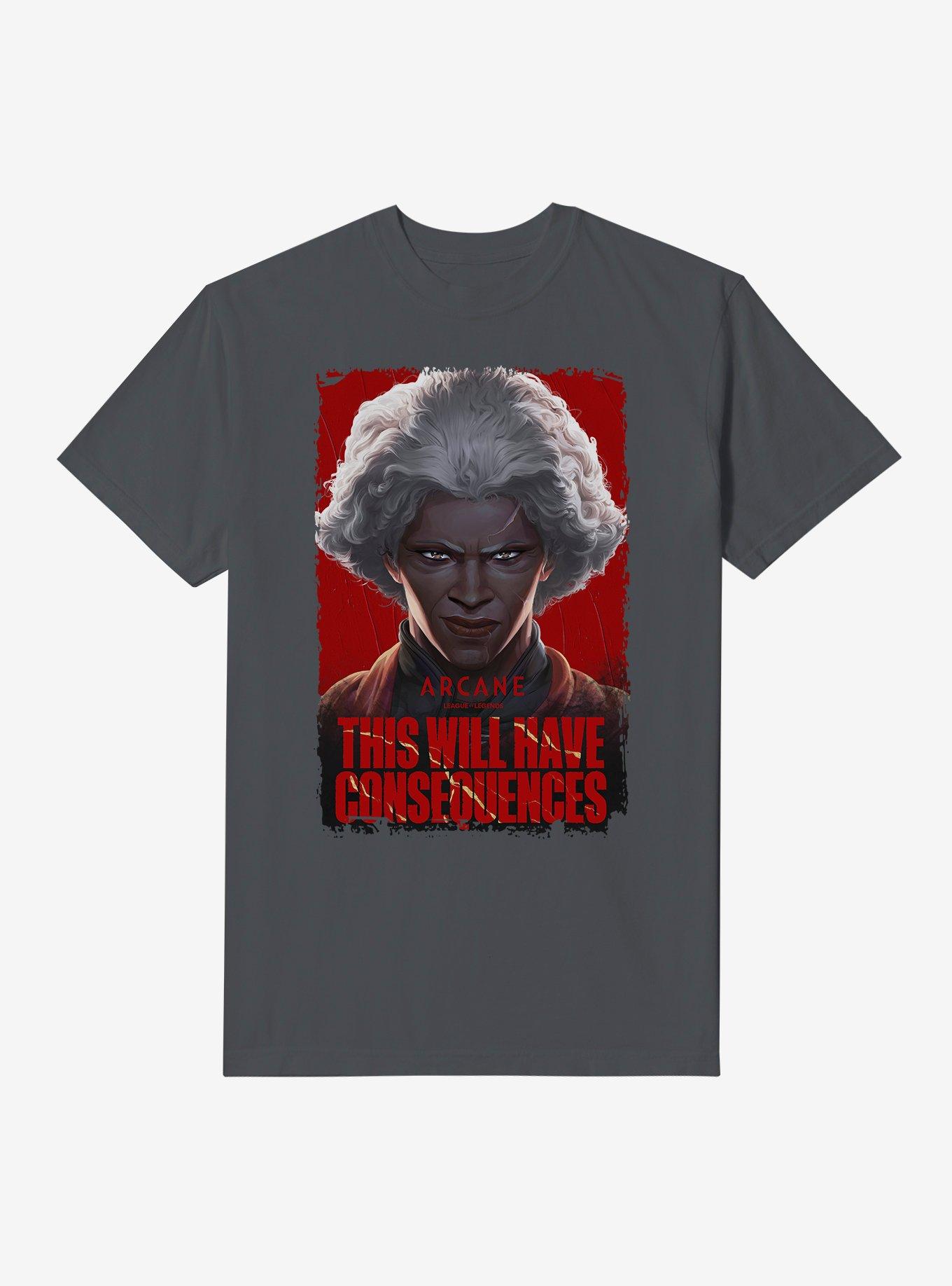 Arcane Ambessa Consequences Garment Dye T-Shirt,All Products : American Fashion Style Bags On Sale