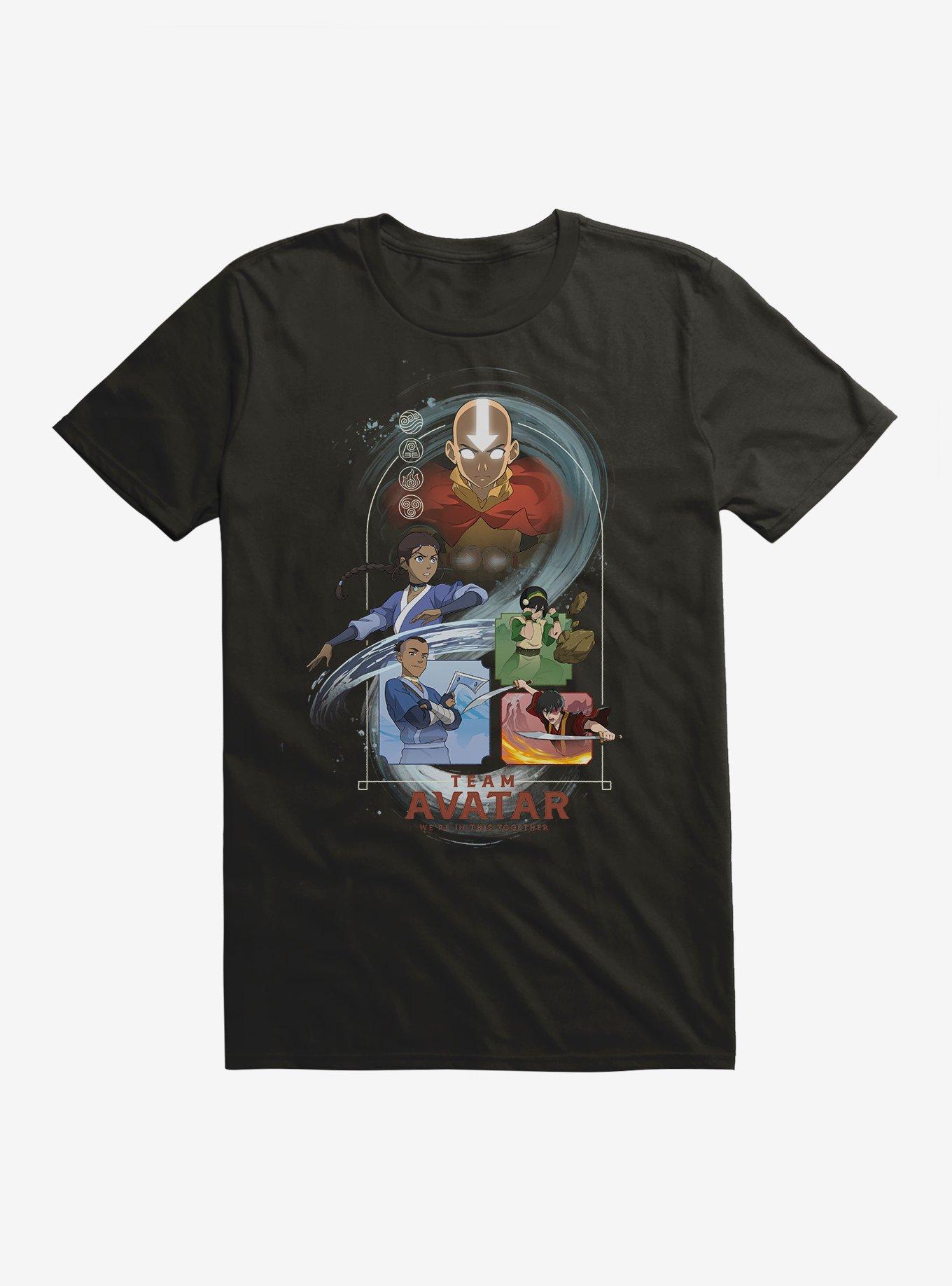 Avatar: The Last Airbender Team Avatar T-Shirt, BLACK, hi-res
