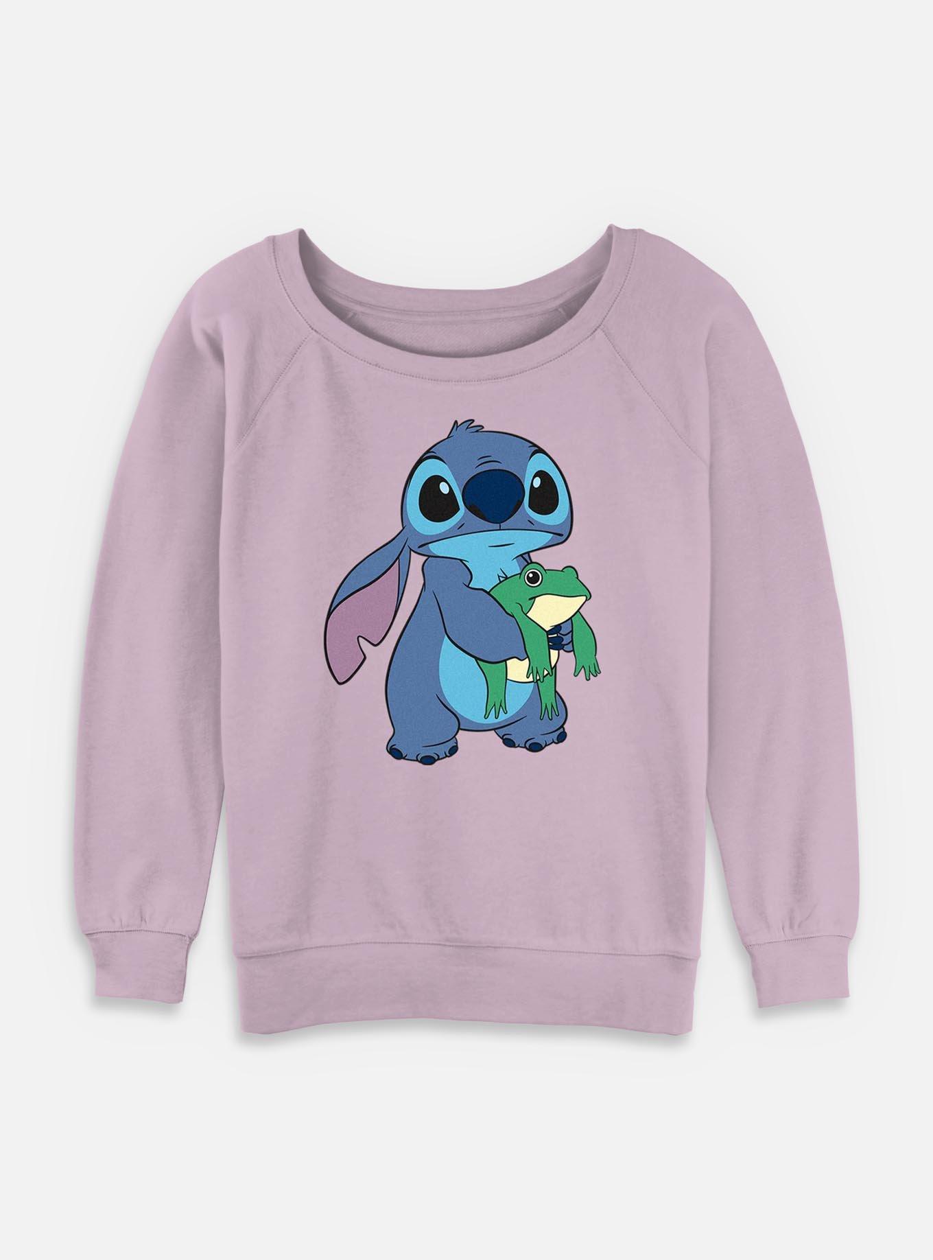 Disney Lilo & Stitch Froggie Friend Womens Slouchy Sweatshirt,Specials : American Fashion Style Bags On Sale