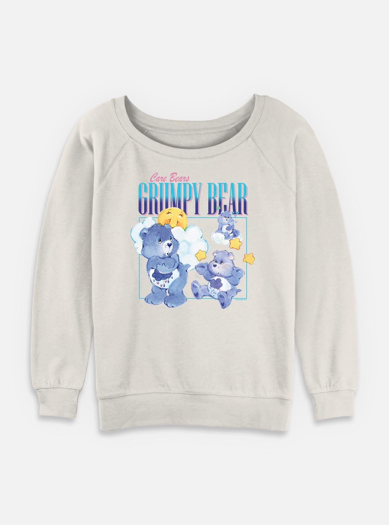 Care Bears Grumpy Bear Collage Womens Slouchy Sweatshirt, , hi-res