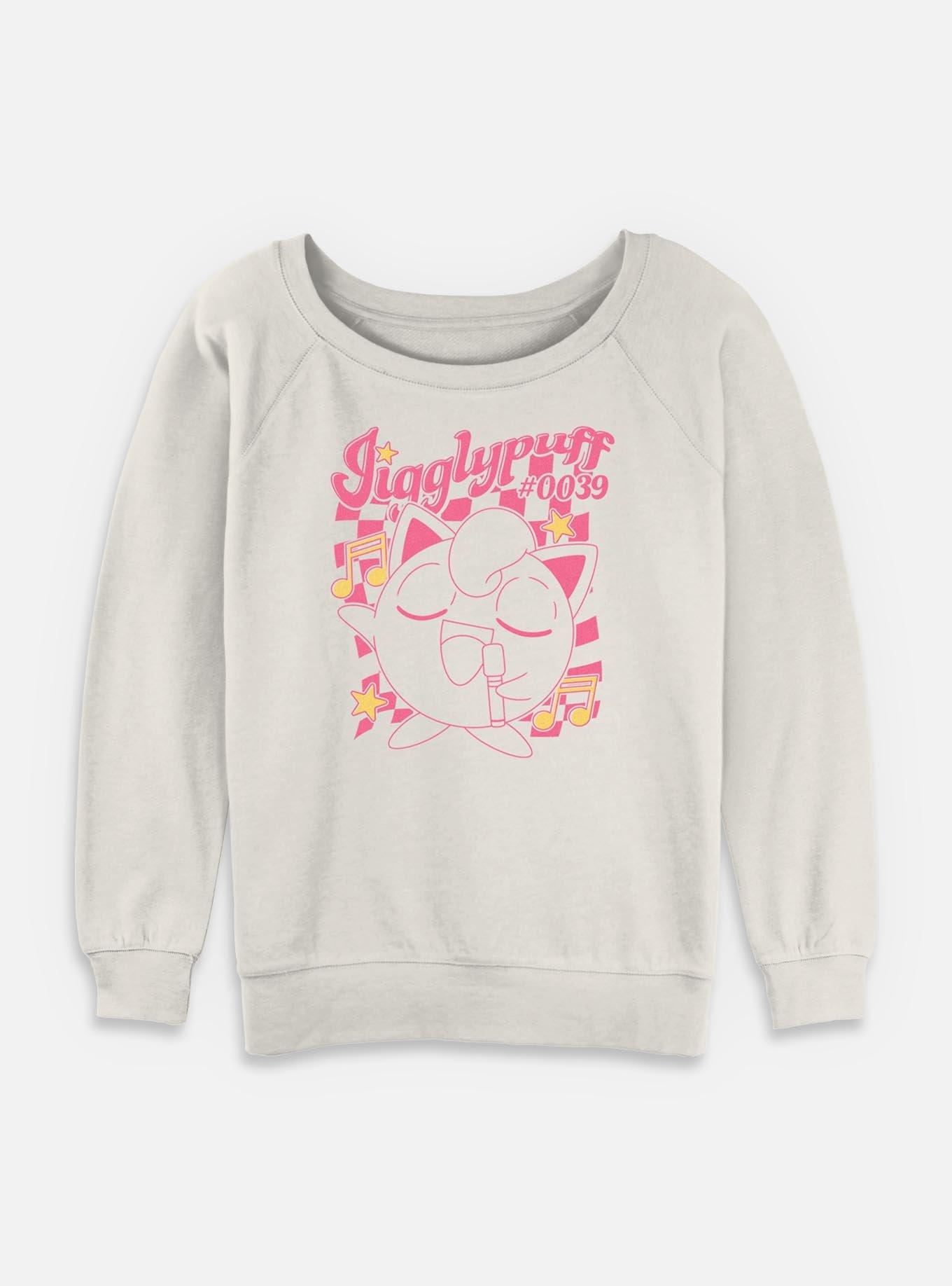 Pokemon Jigglypuff Sings Retro Womens Slouchy Sweatshirt, , hi-res