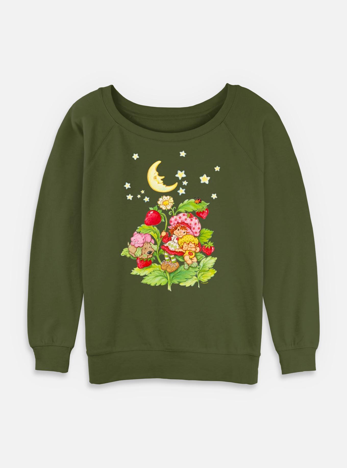 Strawberry Shortcake Berry Moon Womens Slouchy Sweatshirt, , hi-res
