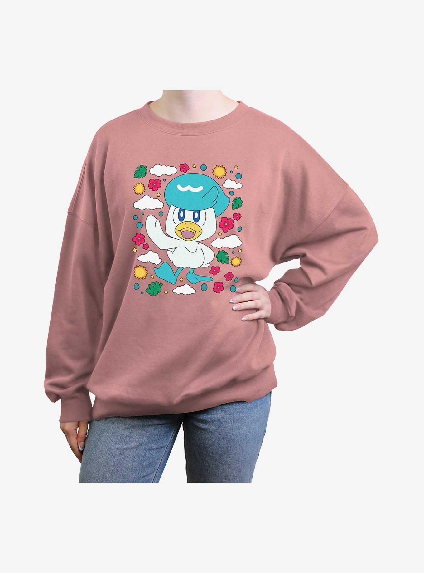 Pokemon Quaxly Iconic Girls Oversized Sweatshirt, , hi-res