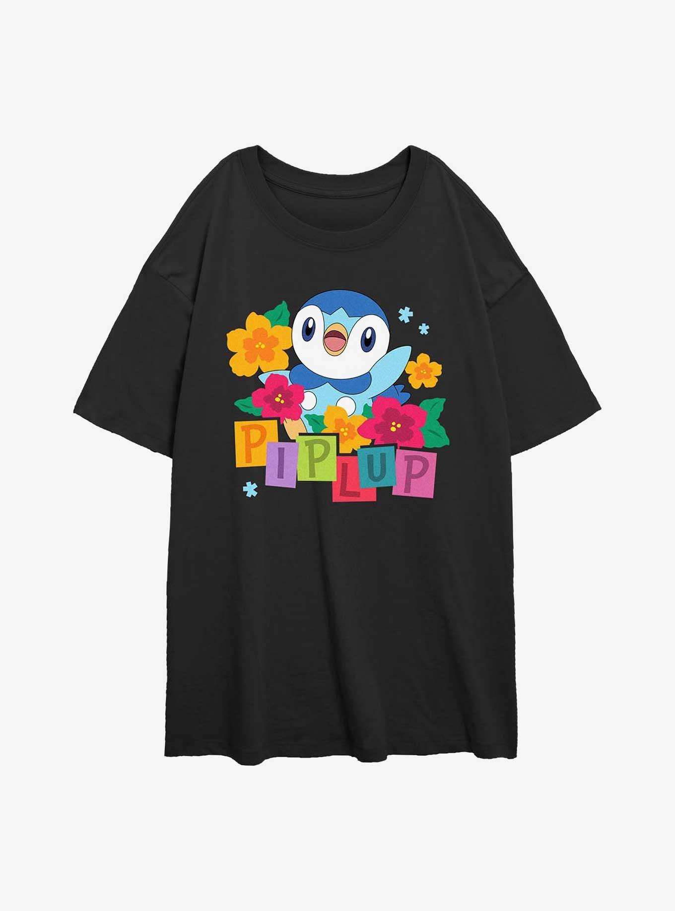 Pokemon Piplup Cutie Girls Oversized T-Shirt, , hi-res