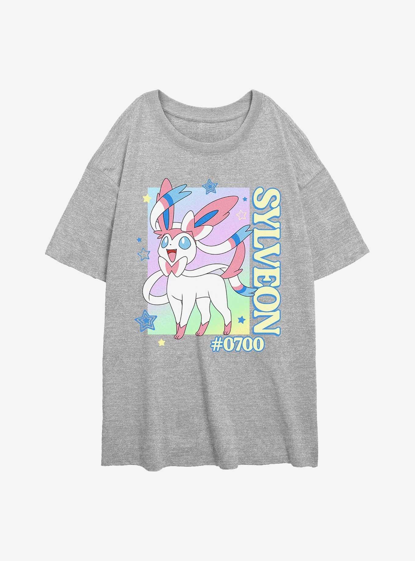 Pokemon Sylveon Heart Girls Oversized T-Shirt, , hi-res