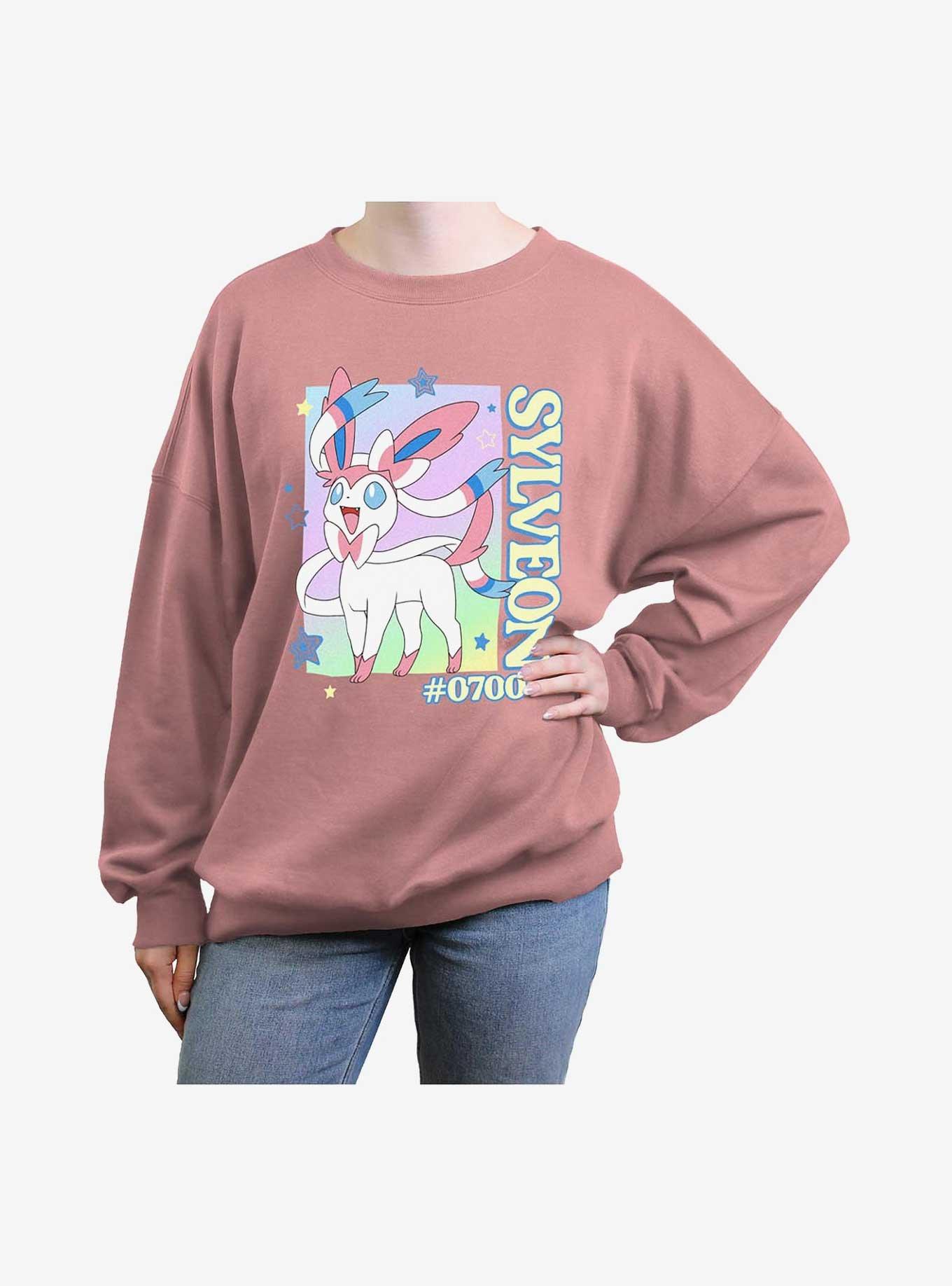 Pokemon Sylveon Heart Girls Oversized Sweatshirt, , hi-res