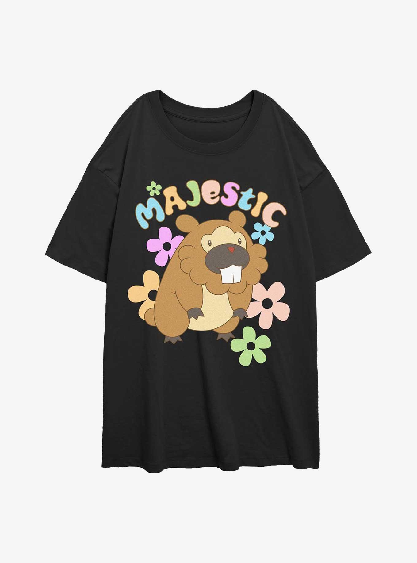 Pokemon Bidoof Majestic Girls Oversized T-Shirt, , hi-res