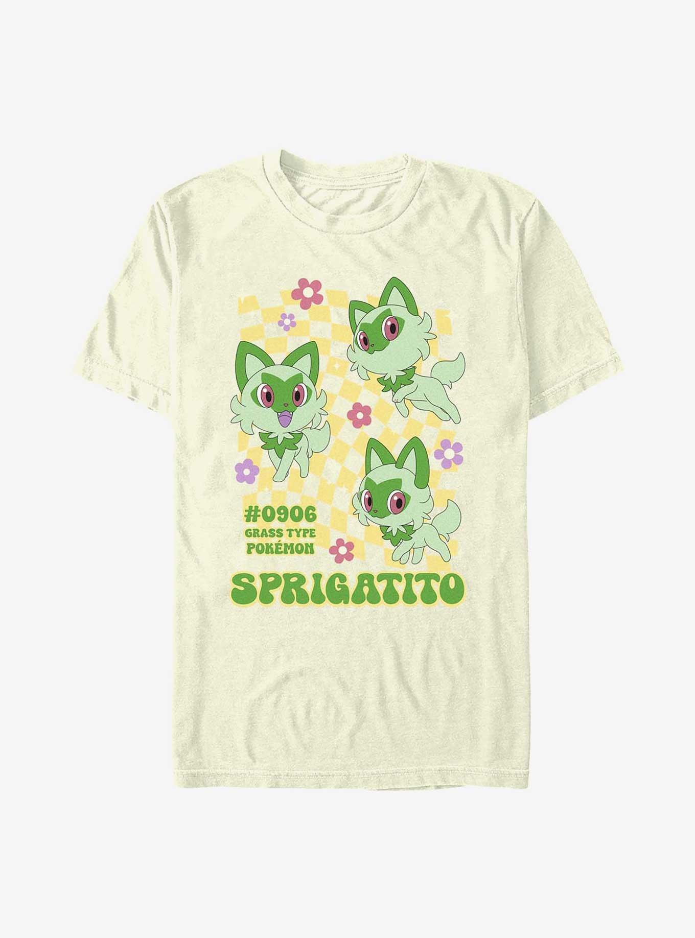 Pokemon Sprigatito Grass Type T-Shirt, , hi-res